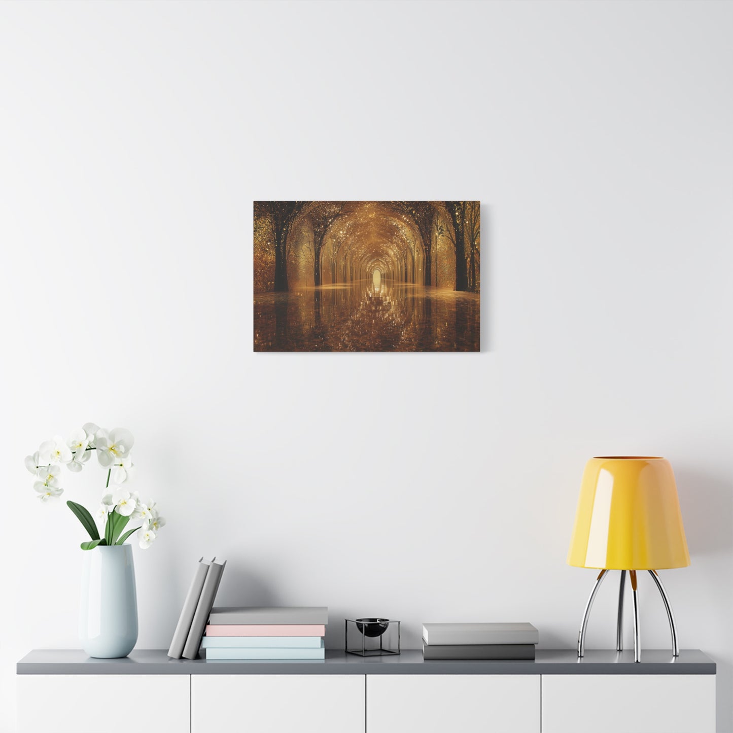 Enchanting Golden Path Art - Canvas