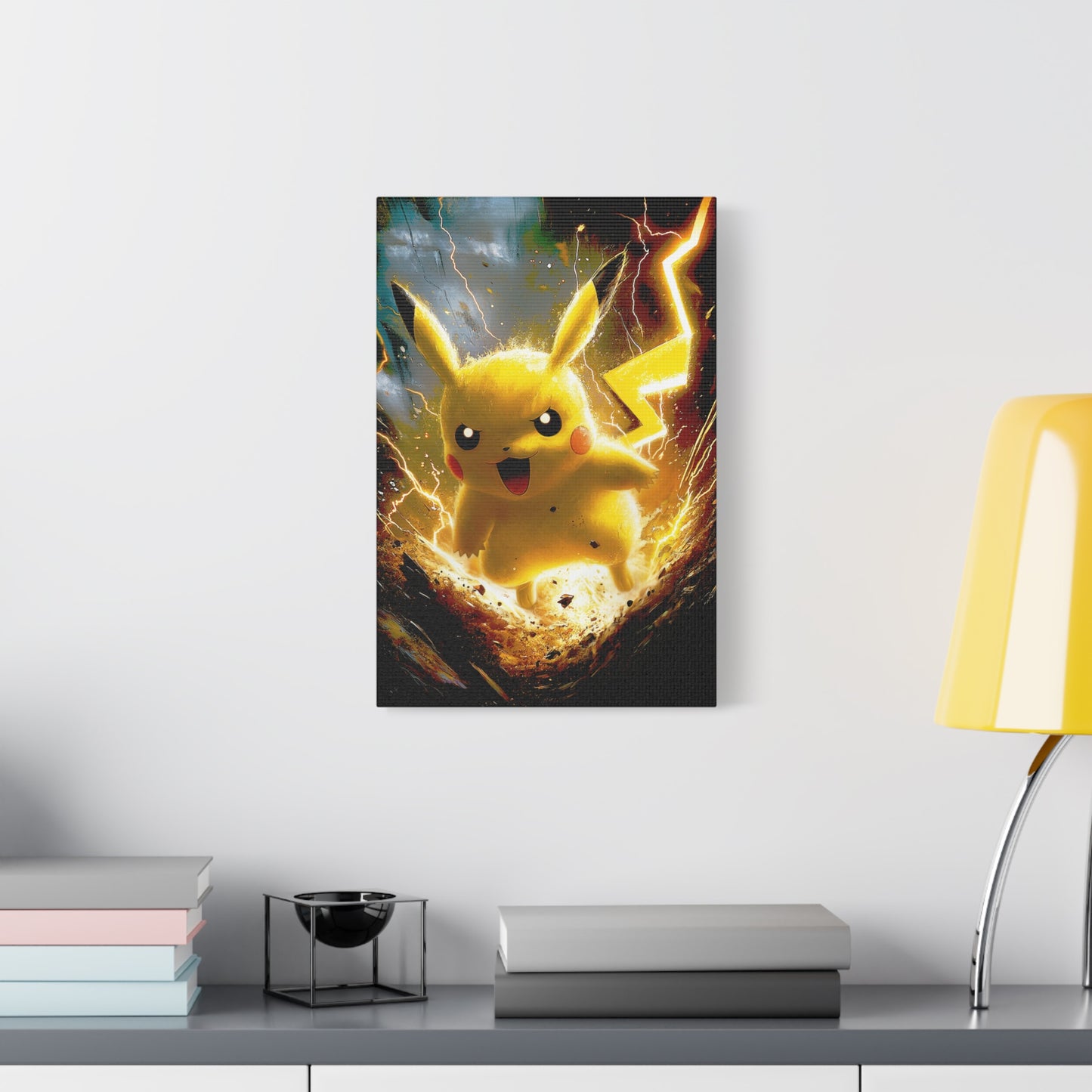 Lightning Mouse Thunderbolt Art - Canvas