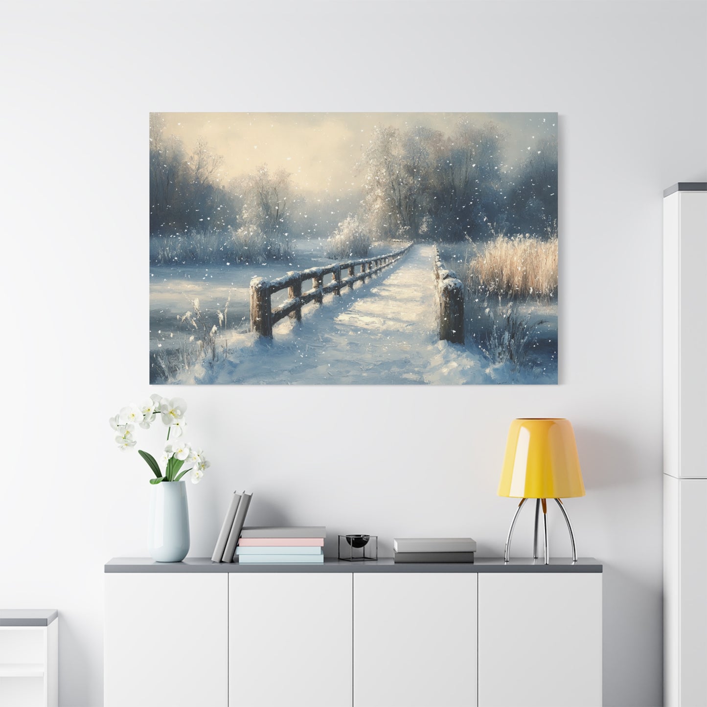 Winter Nostalgia Landscape - Canvas