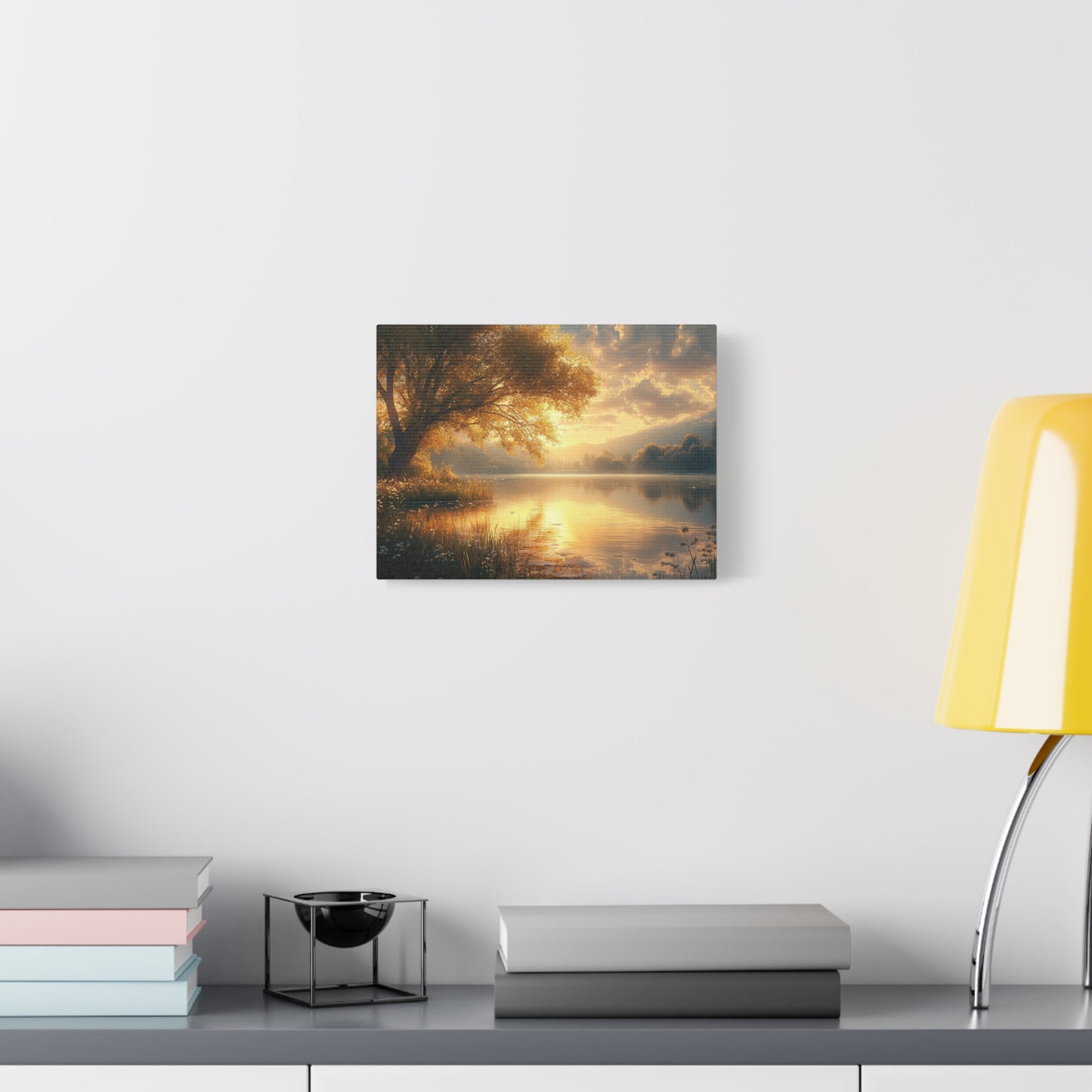 Peaceful Waterside Tranquility - Canvas