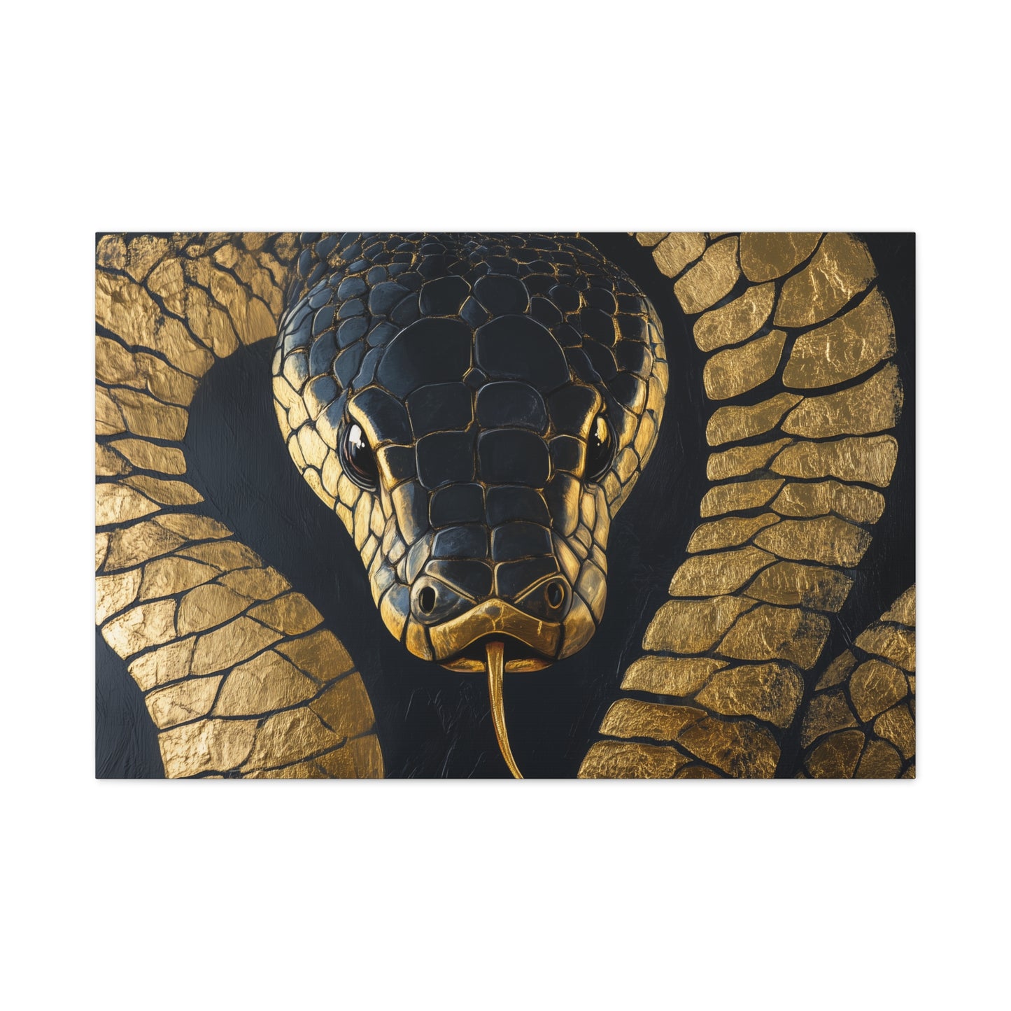 Gold Leaf Snake - Canvas