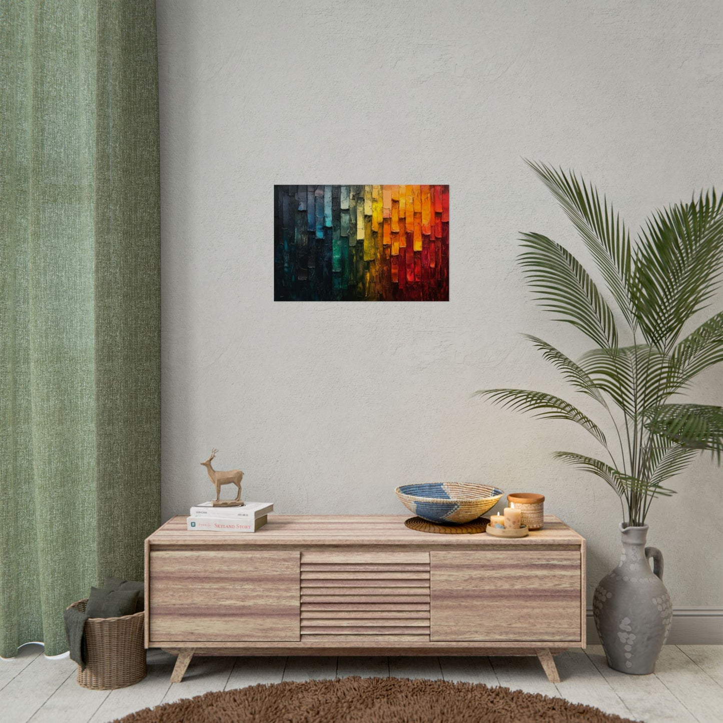 Abstract Color Strips - Premium Art Print