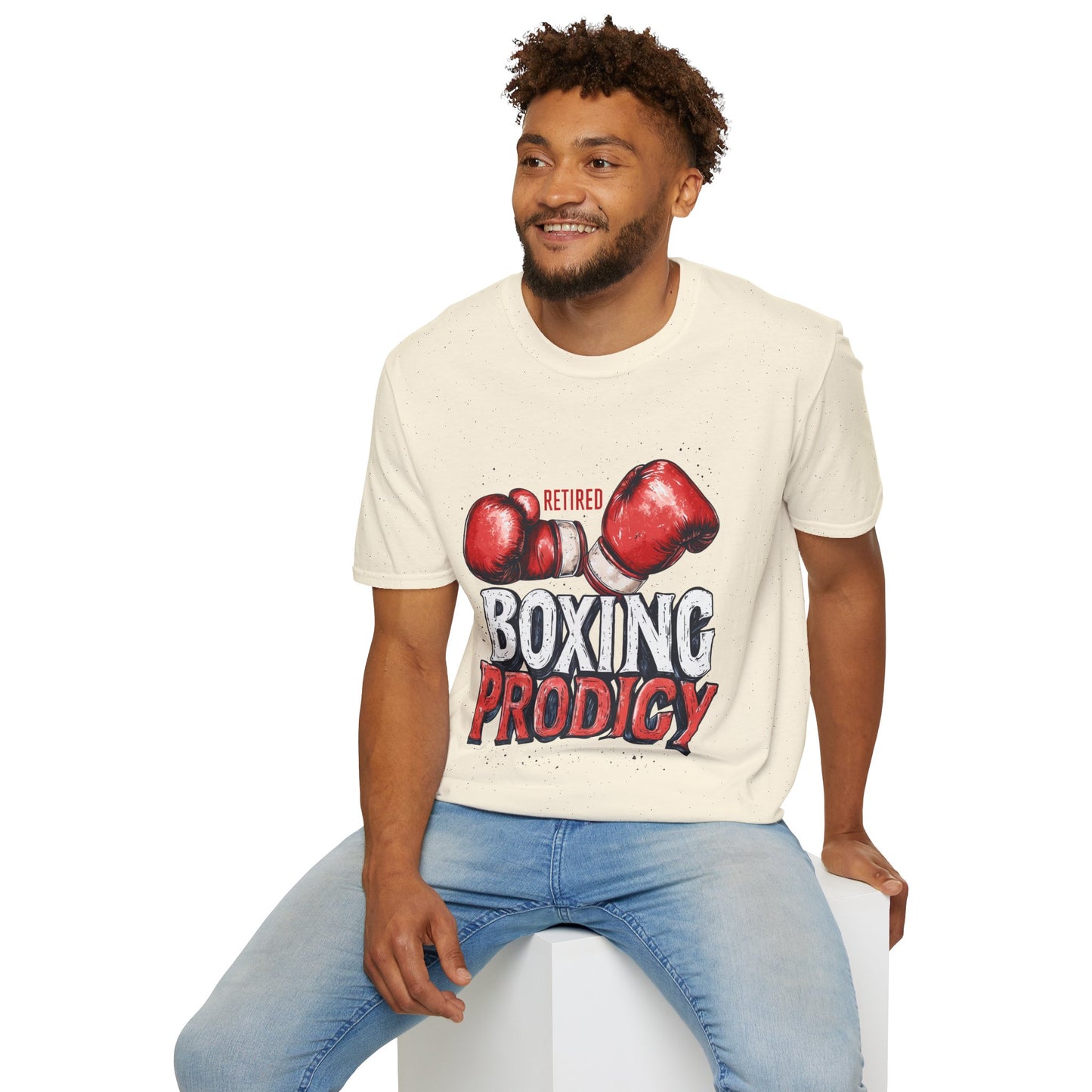 Retired Boxing Prodigy, Unisex Softstyle T-Shirt