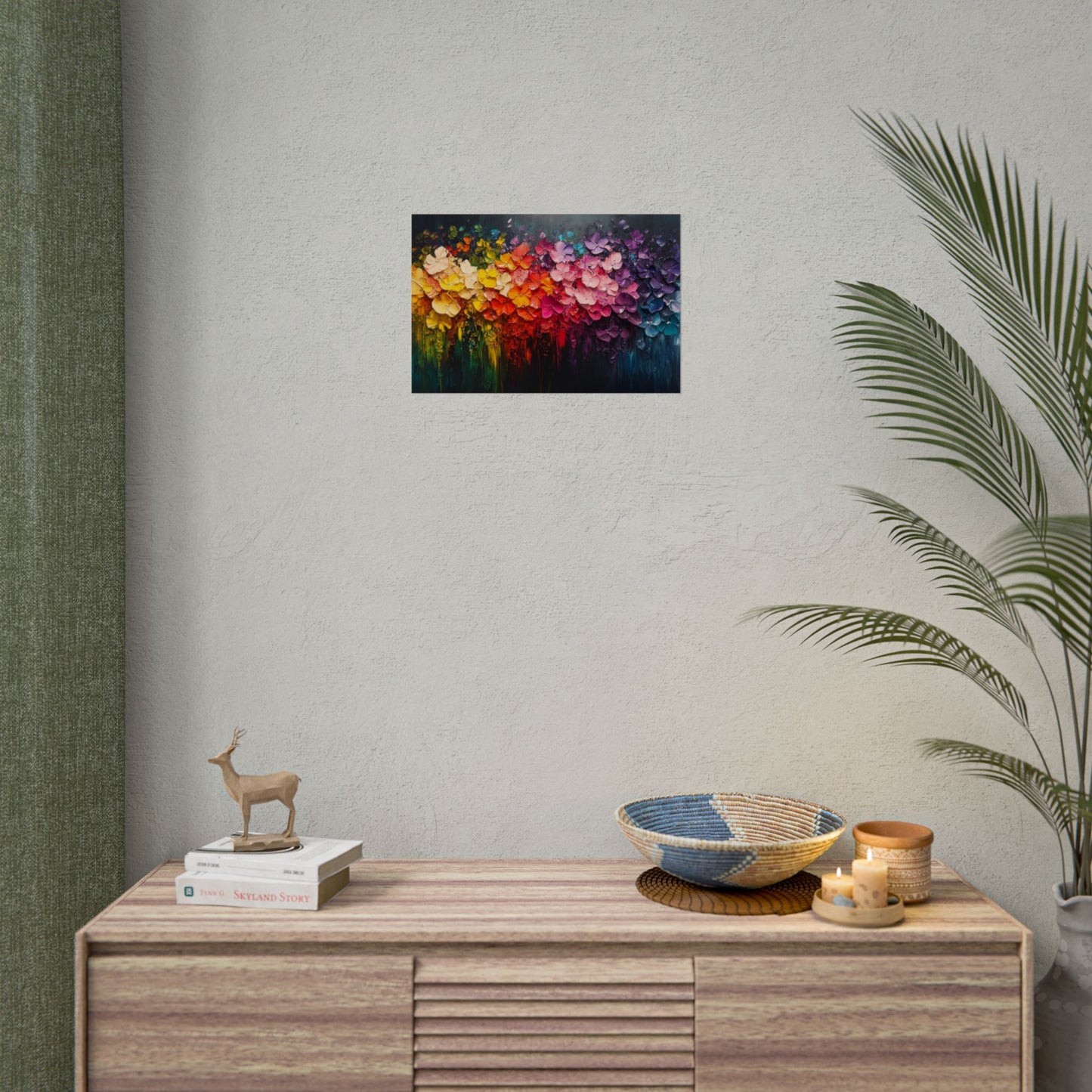 Rainbow Bloom Art - Premium Art Print