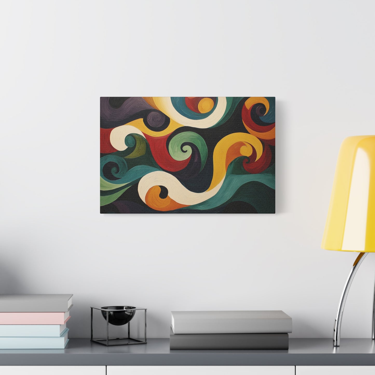 Artistic Swirls Abstract - Canvas