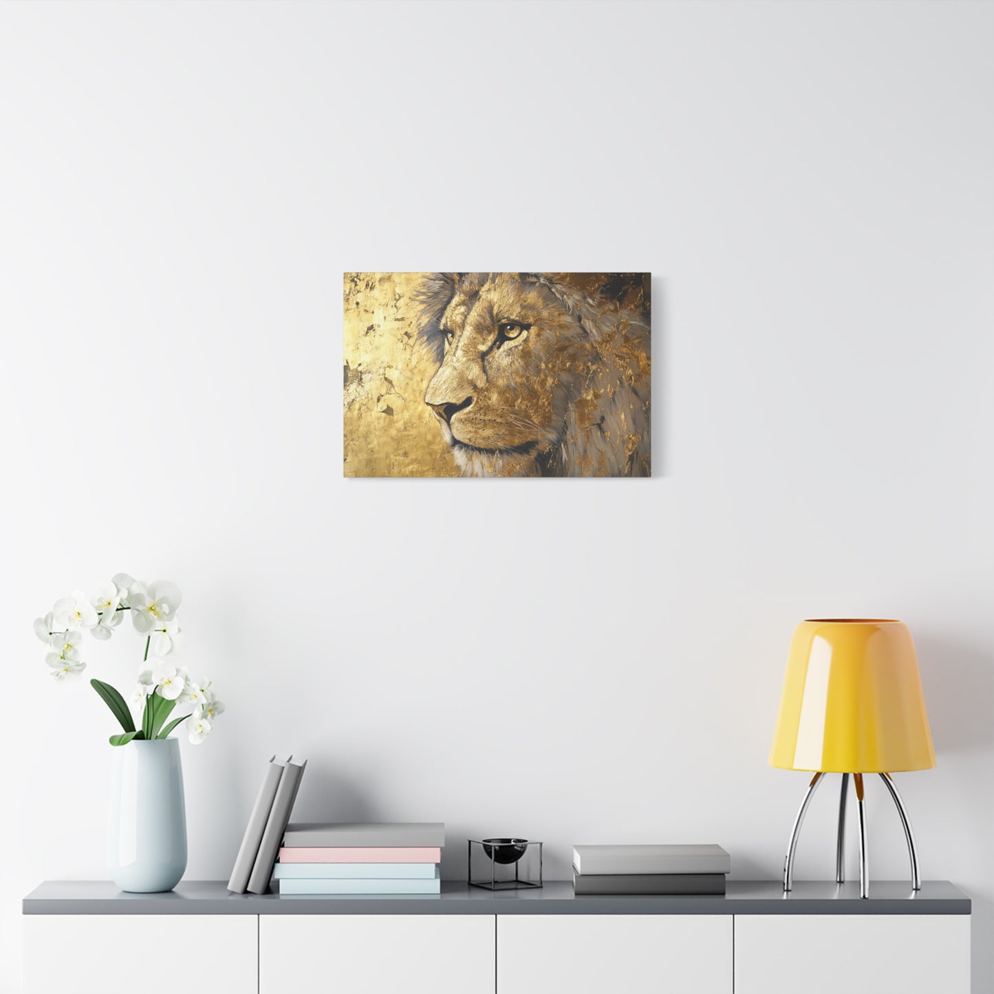 Gold Leaf Lion - Canvas