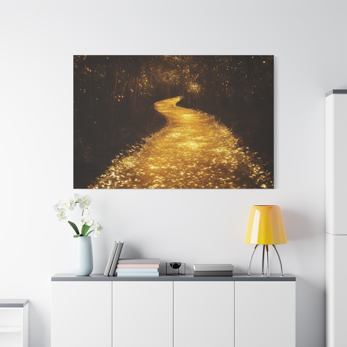 Gold Leaf Magical Golden Pathway - Canvas