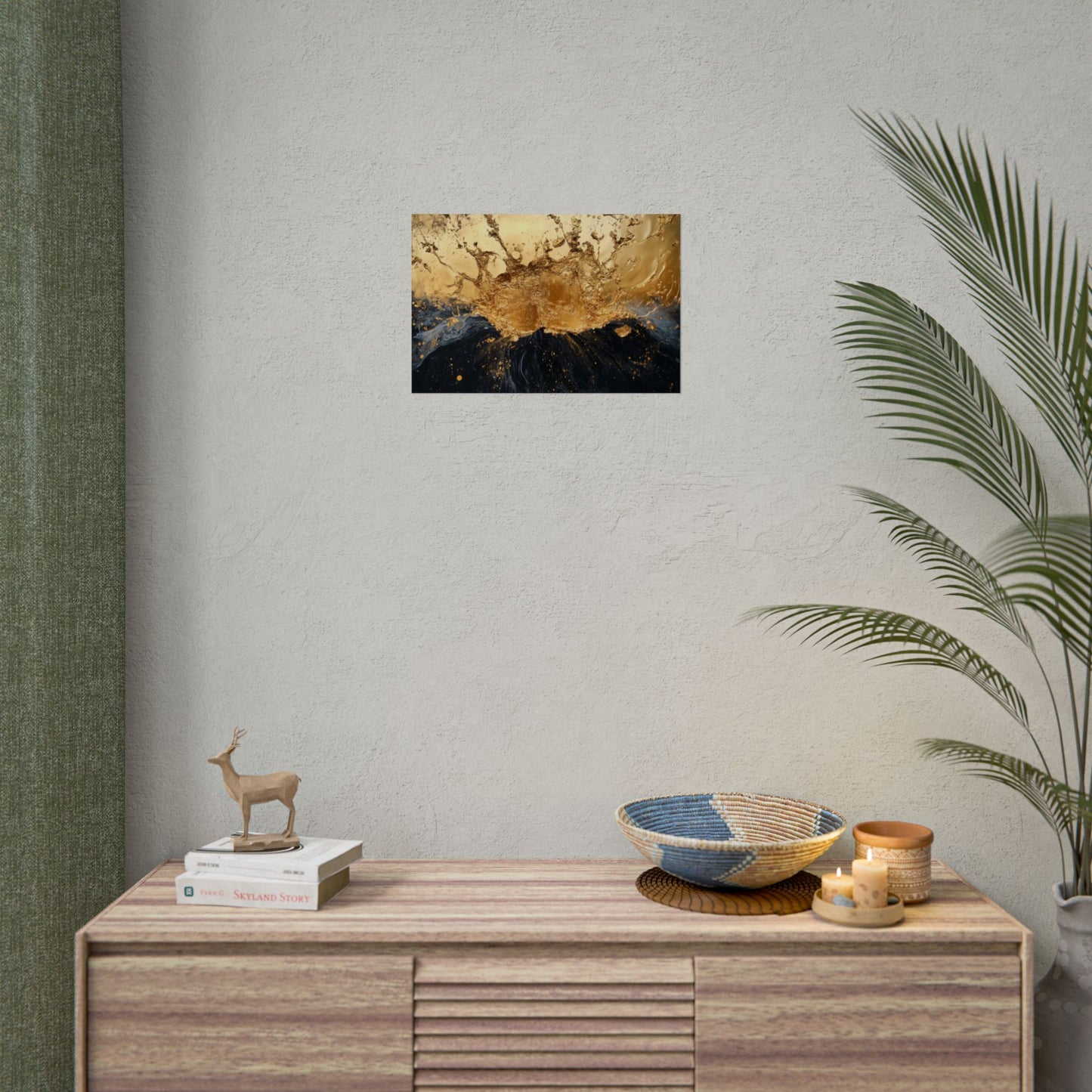 Gold Leaf Abstract Eruption - Premium Art Print