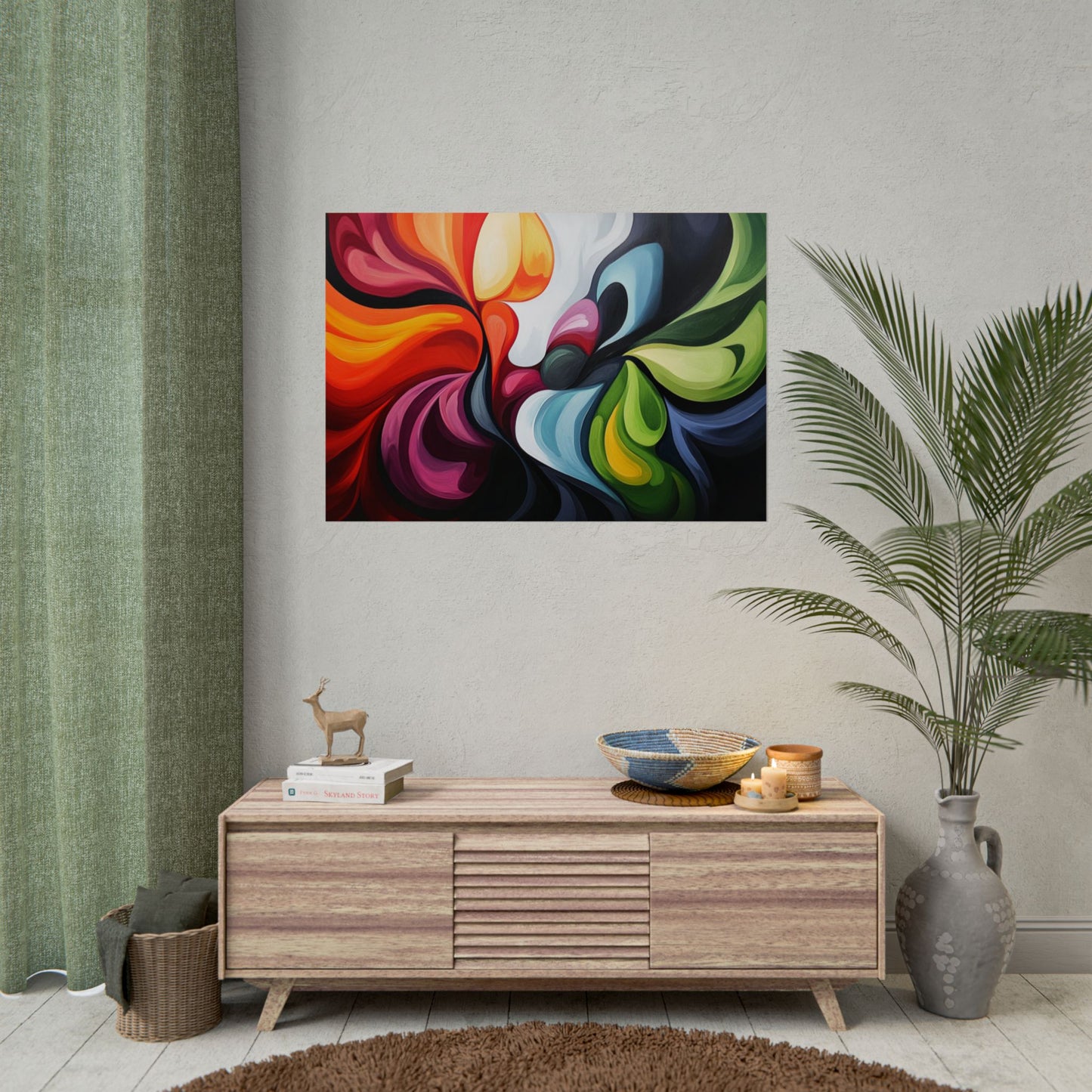 Beautiful Tones Abstract Art - Premium Art Print