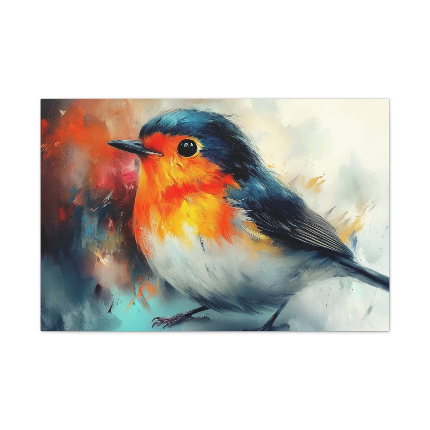 Red Breast Robin Art - Canvas