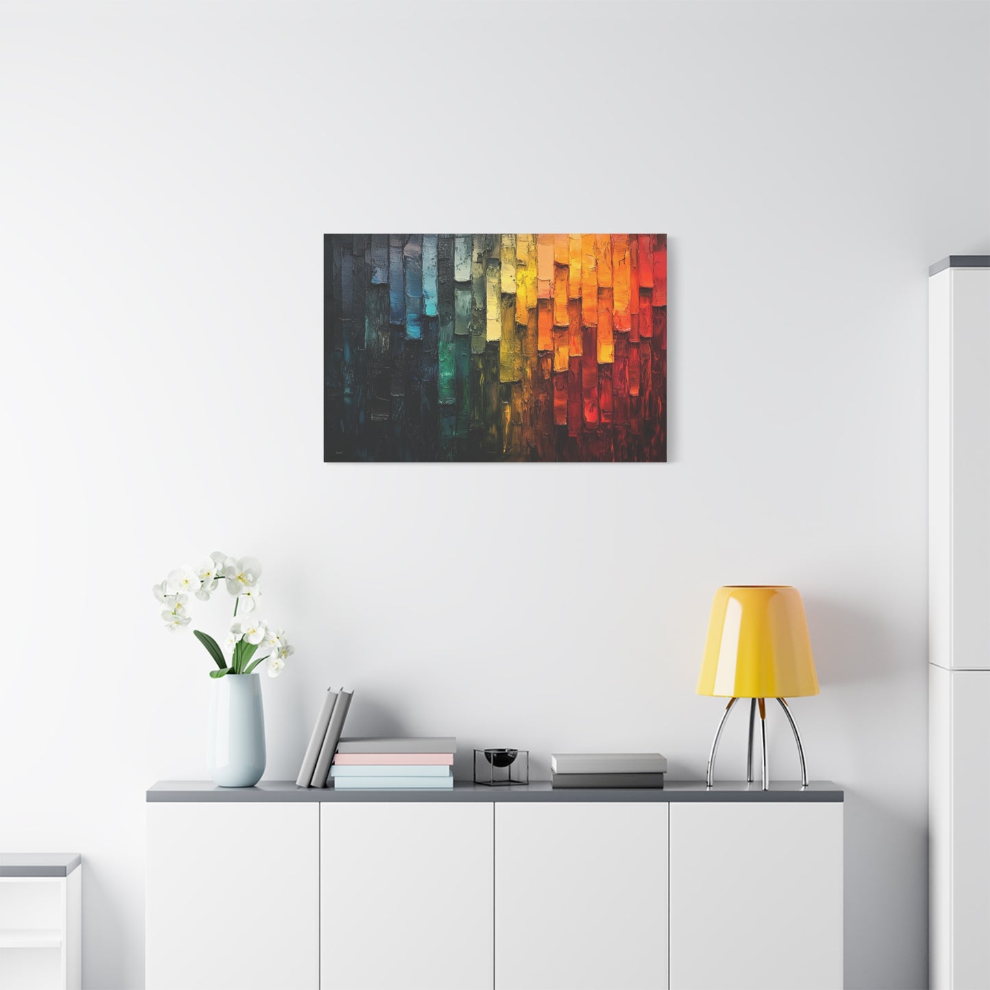 Abstract Color Strips - Canvas