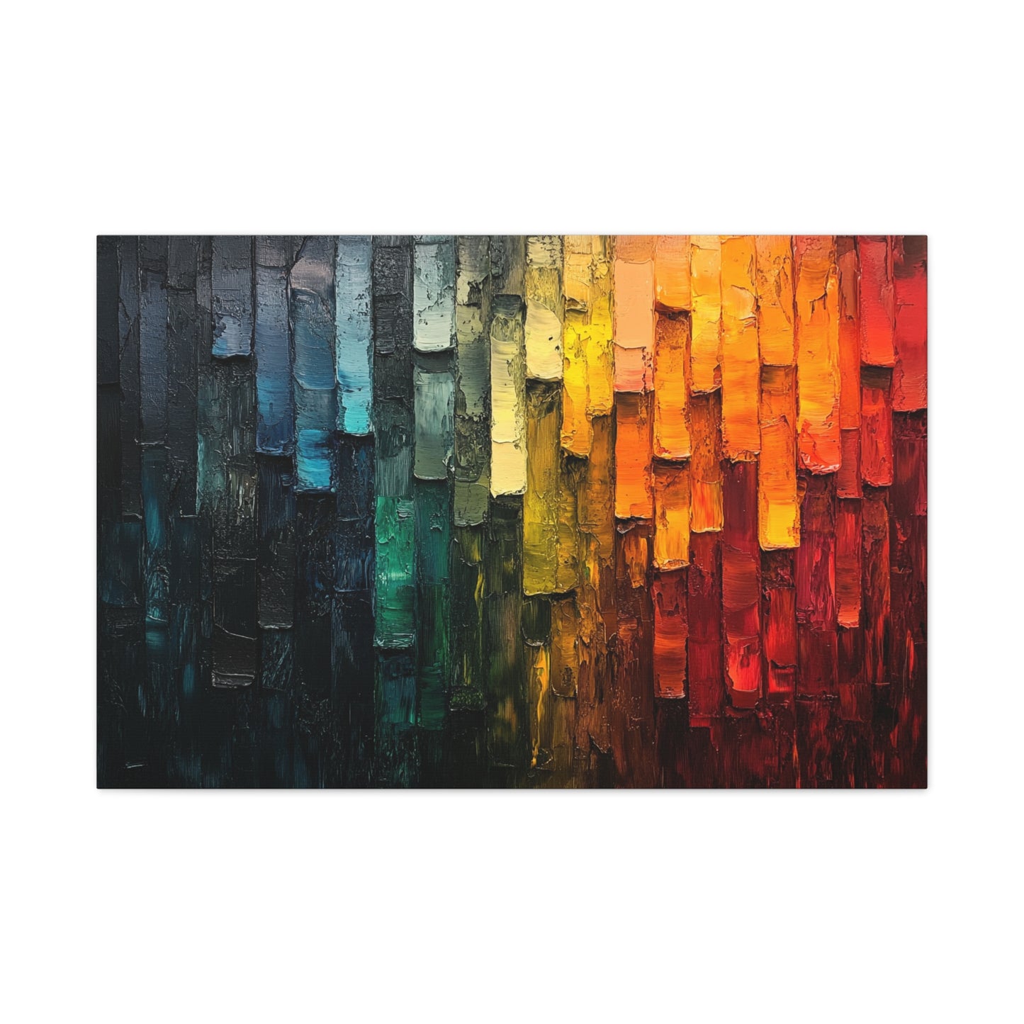 Abstract Color Strips - Canvas