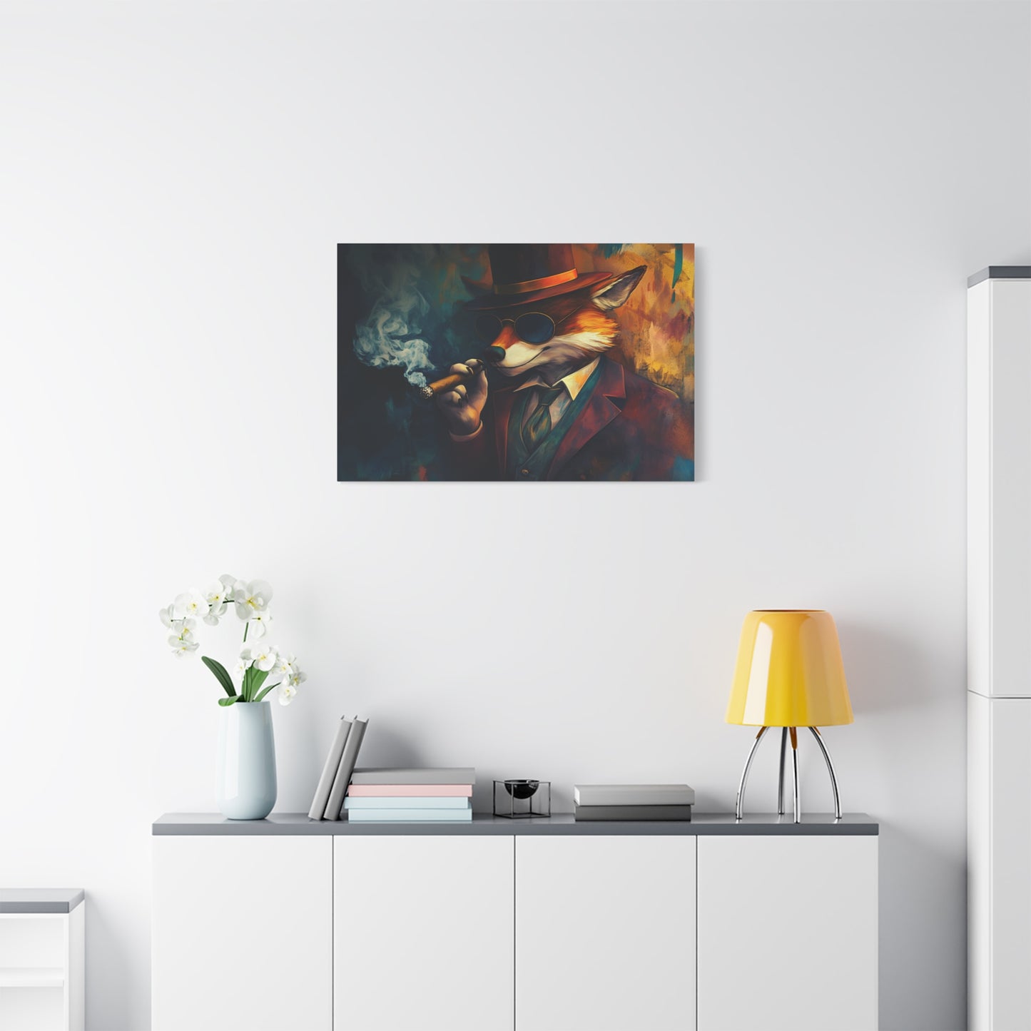 Gangster Fox Art - Canvas