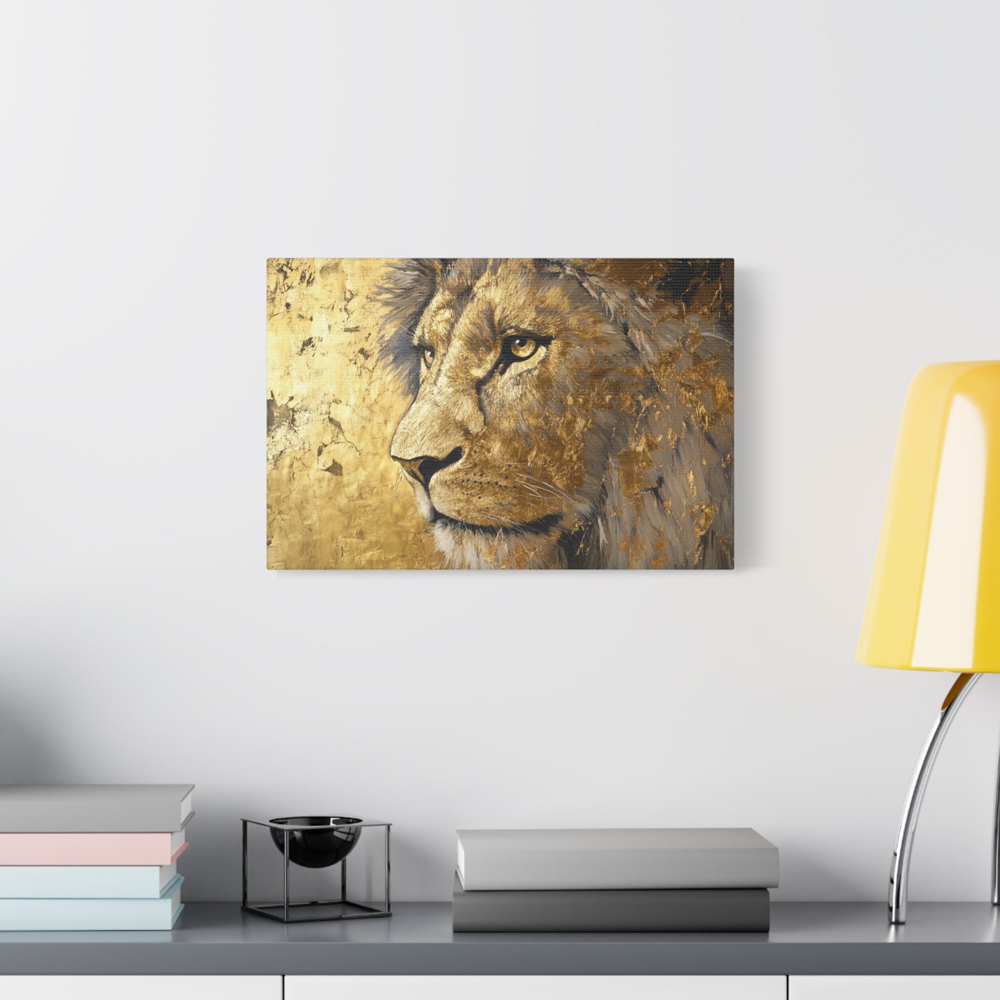 Gold Leaf Lion - Canvas