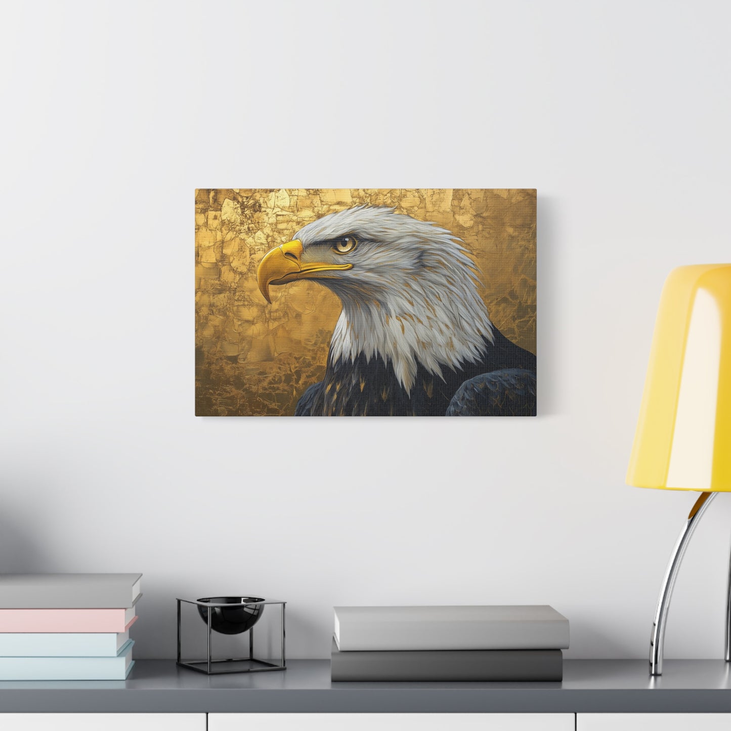 Gold Leaf Bald Eagle - Canvas