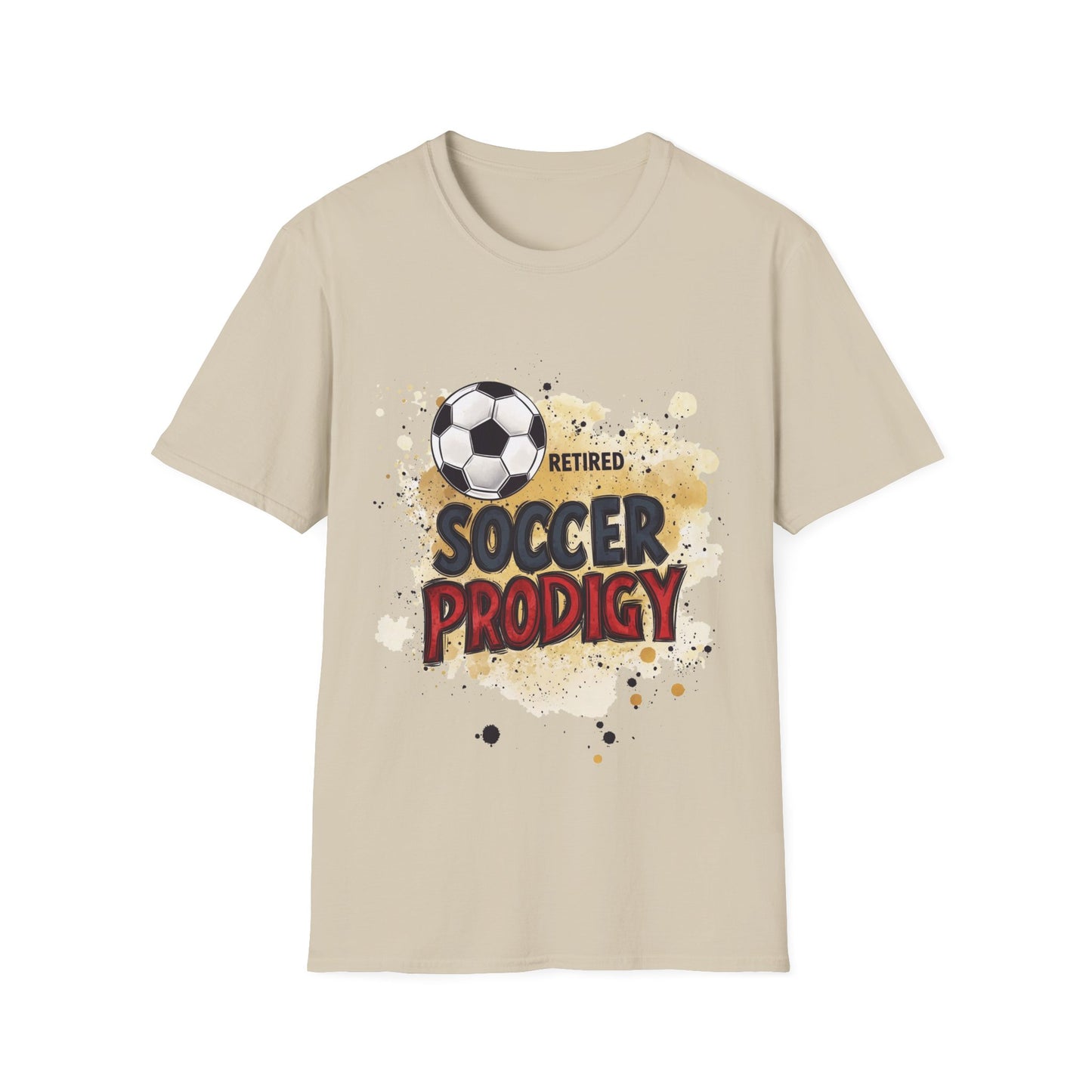 Retired Soccer Prodigy, Unisex Softstyle T-Shirt