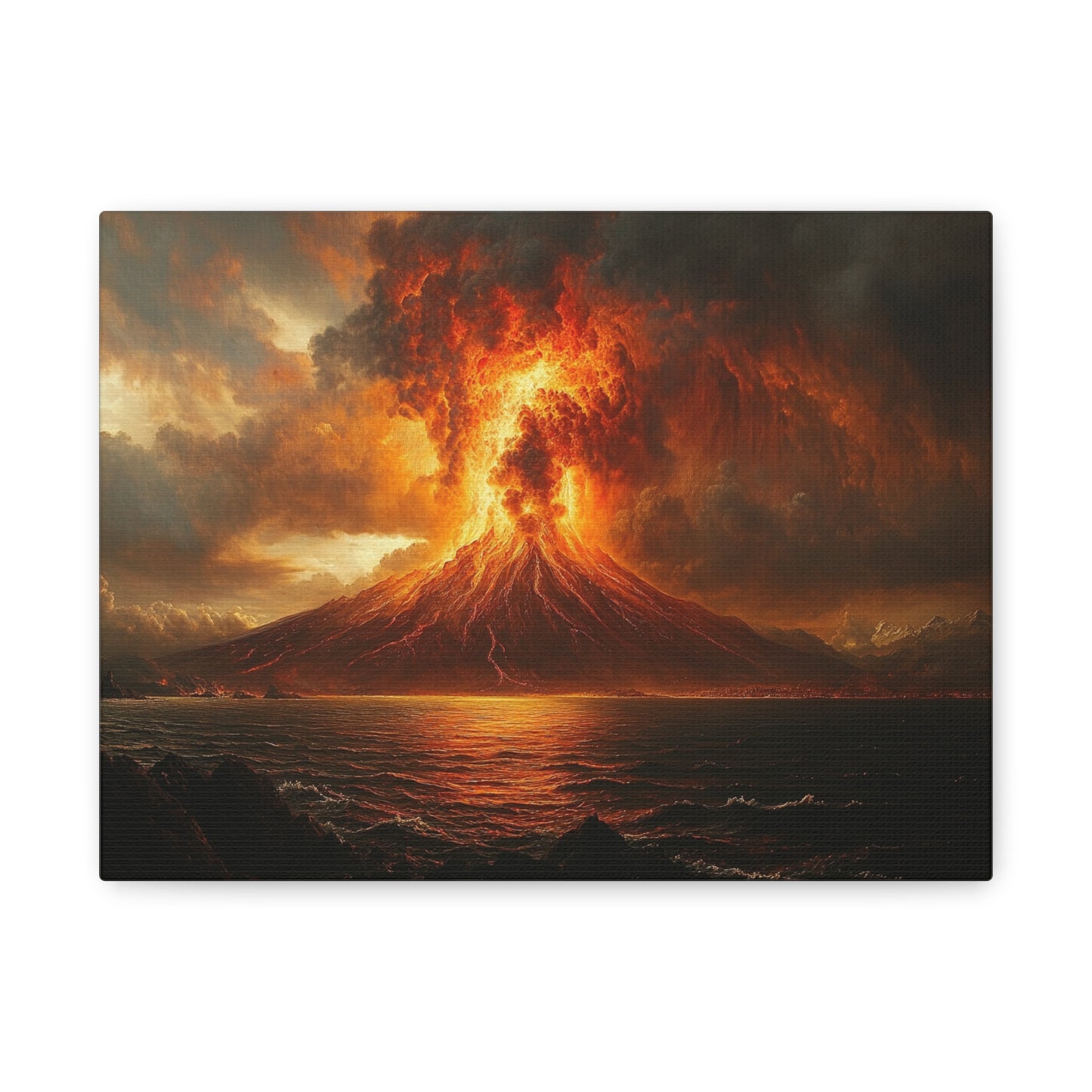 Volcanic Eruption Art - Canvas