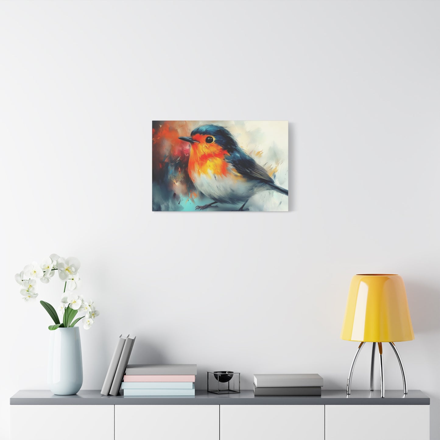 Red Breast Robin Art - Canvas