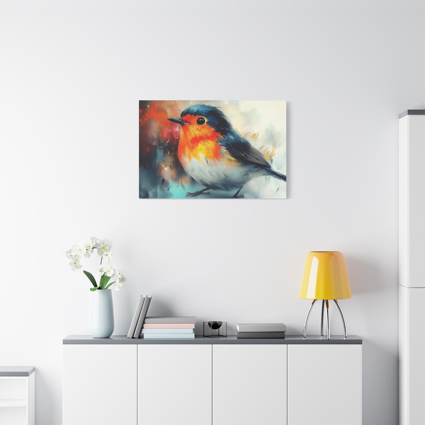 Red Breast Robin Art - Canvas