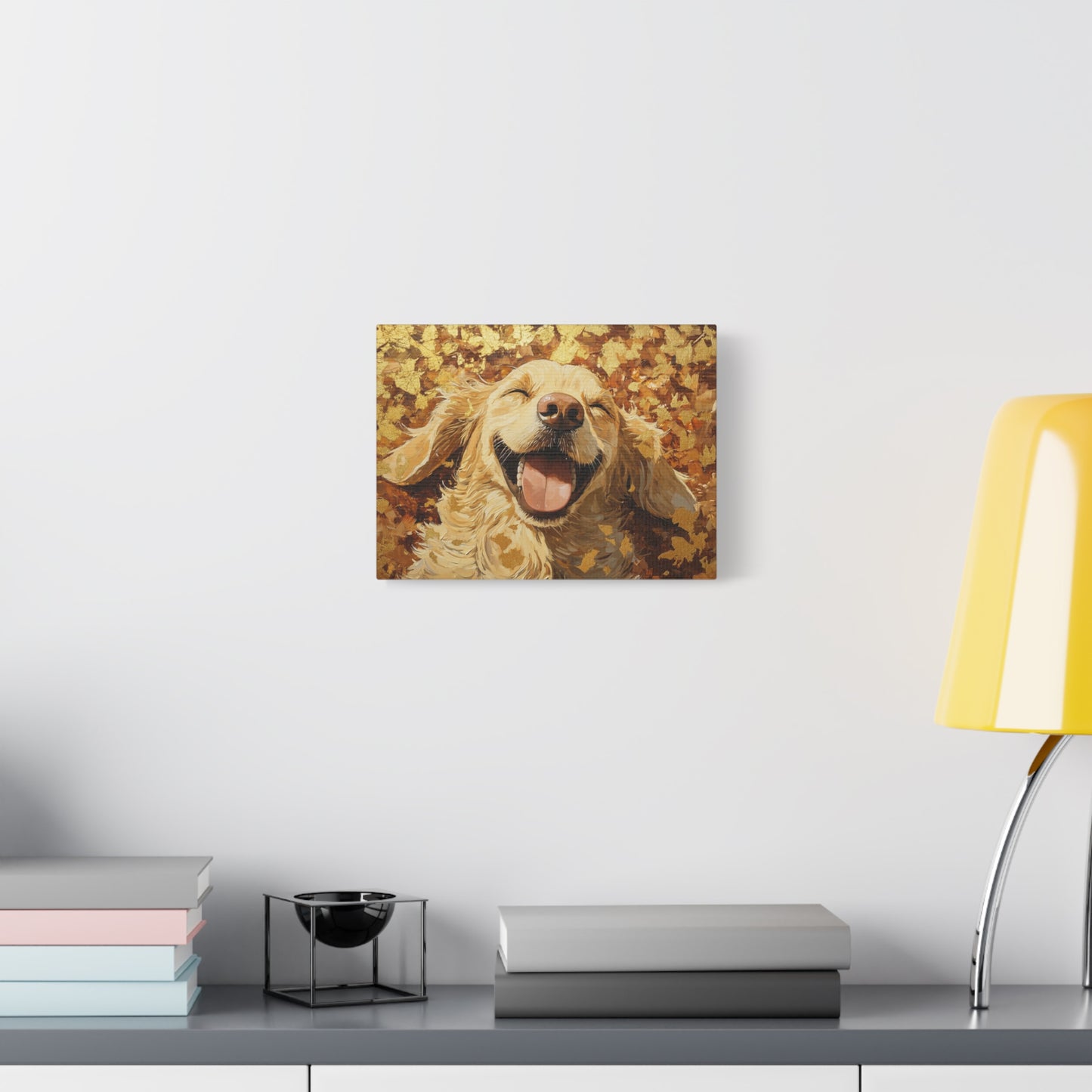 Gold Leaf Golden Retriever - Canvas