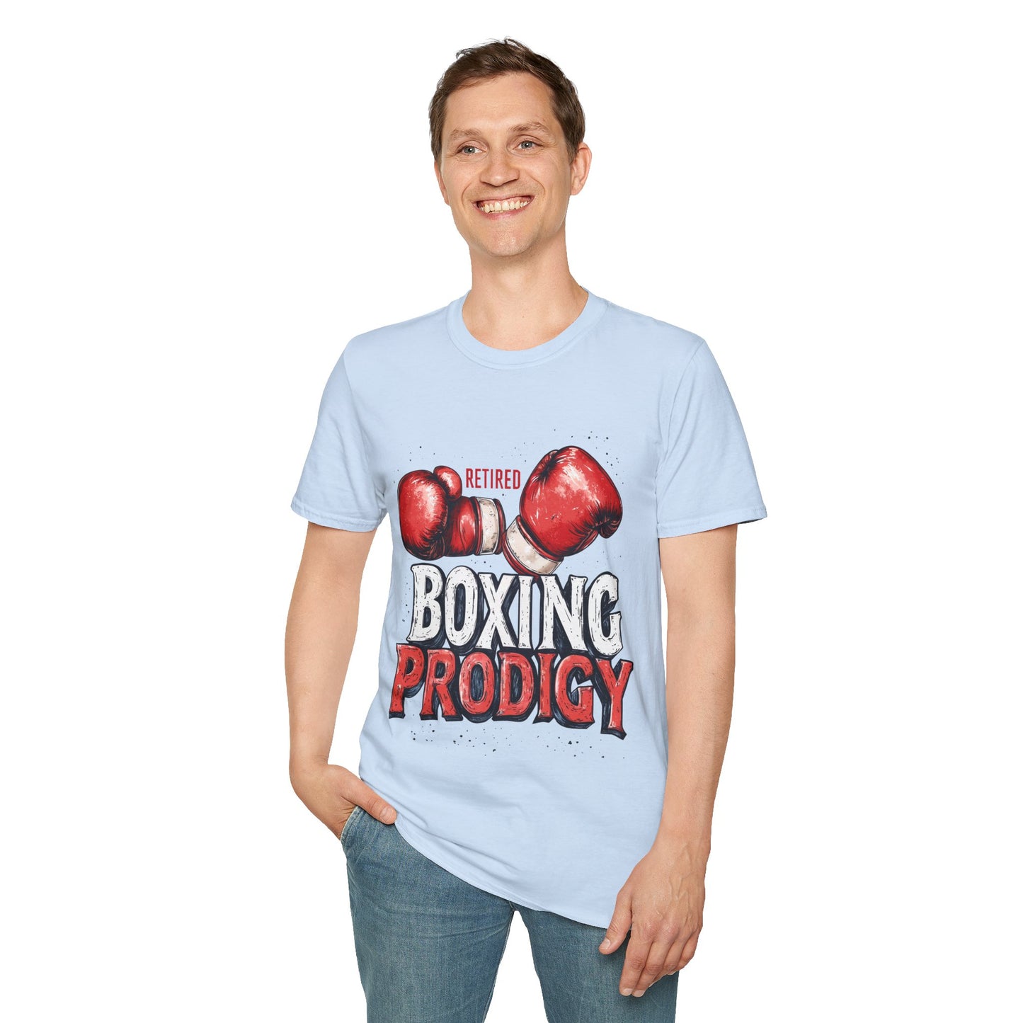 Retired Boxing Prodigy, Unisex Softstyle T-Shirt