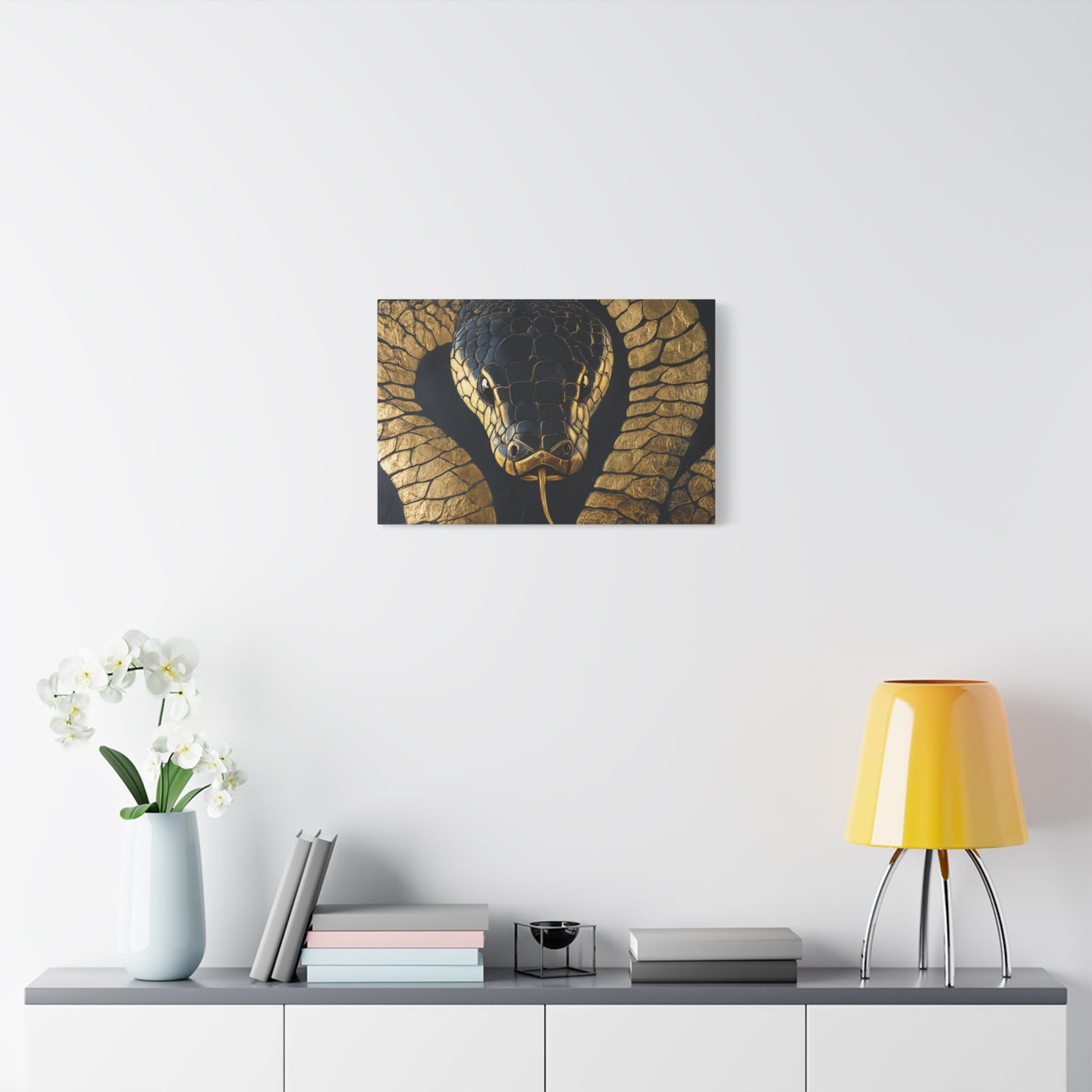 Gold Leaf Snake - Canvas