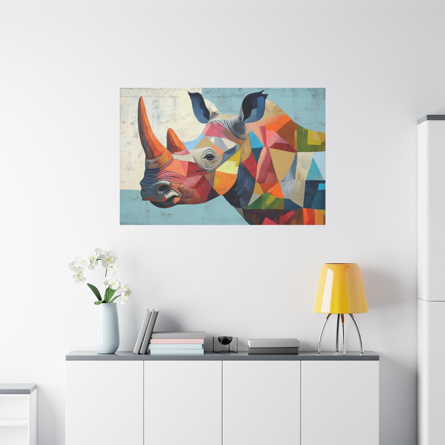 Abstract Rhino - Canvas