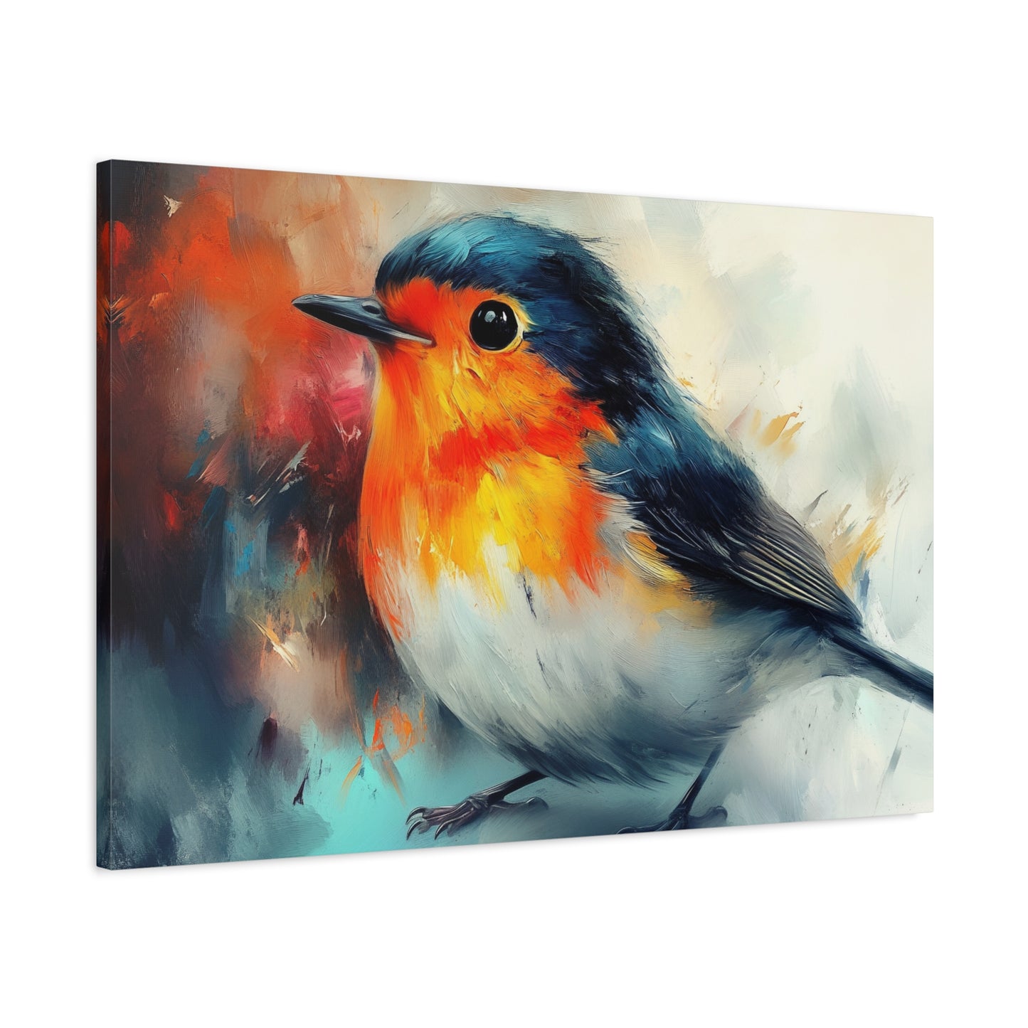 Red Breast Robin Art - Canvas