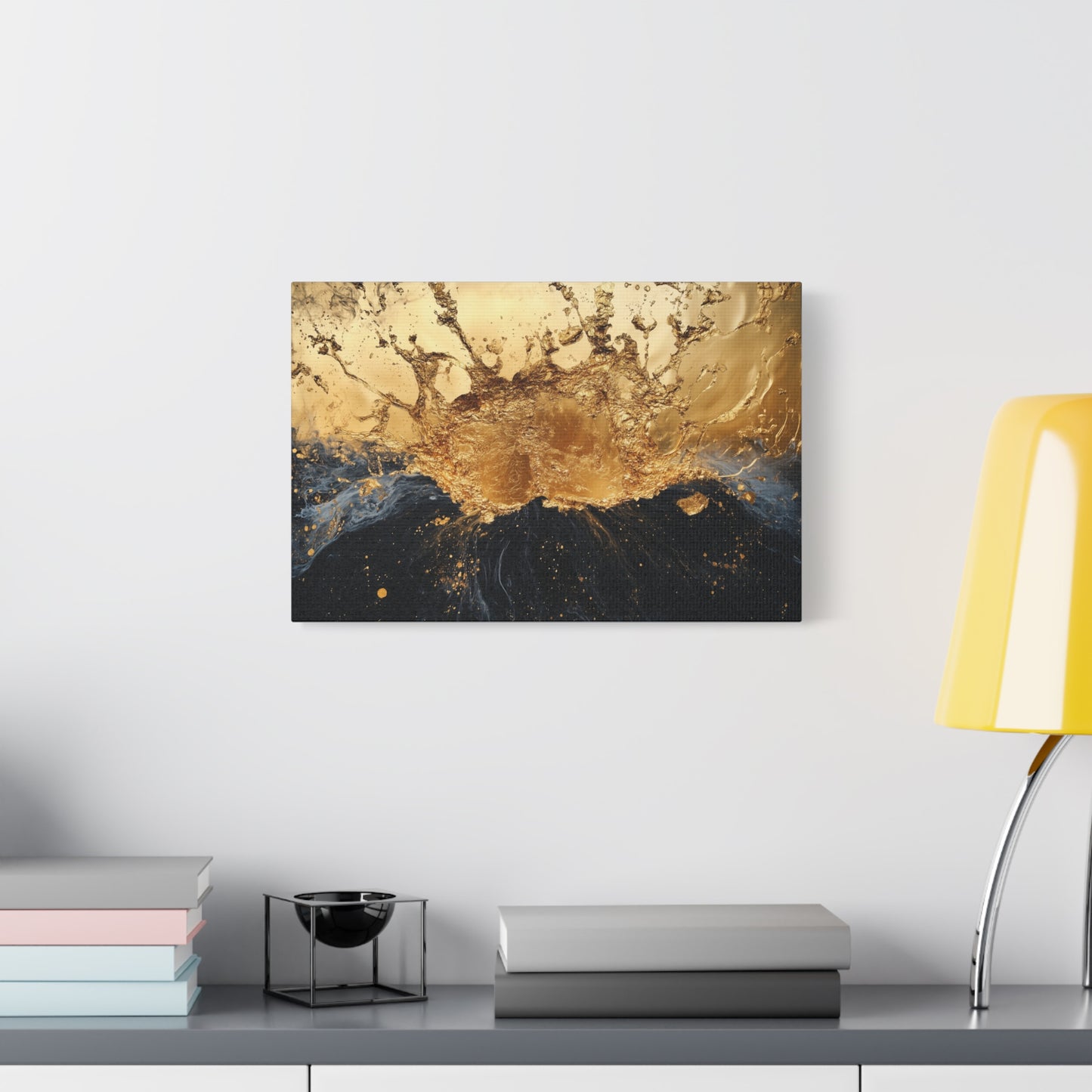Gold Leaf Abstract Eruption - Canvas