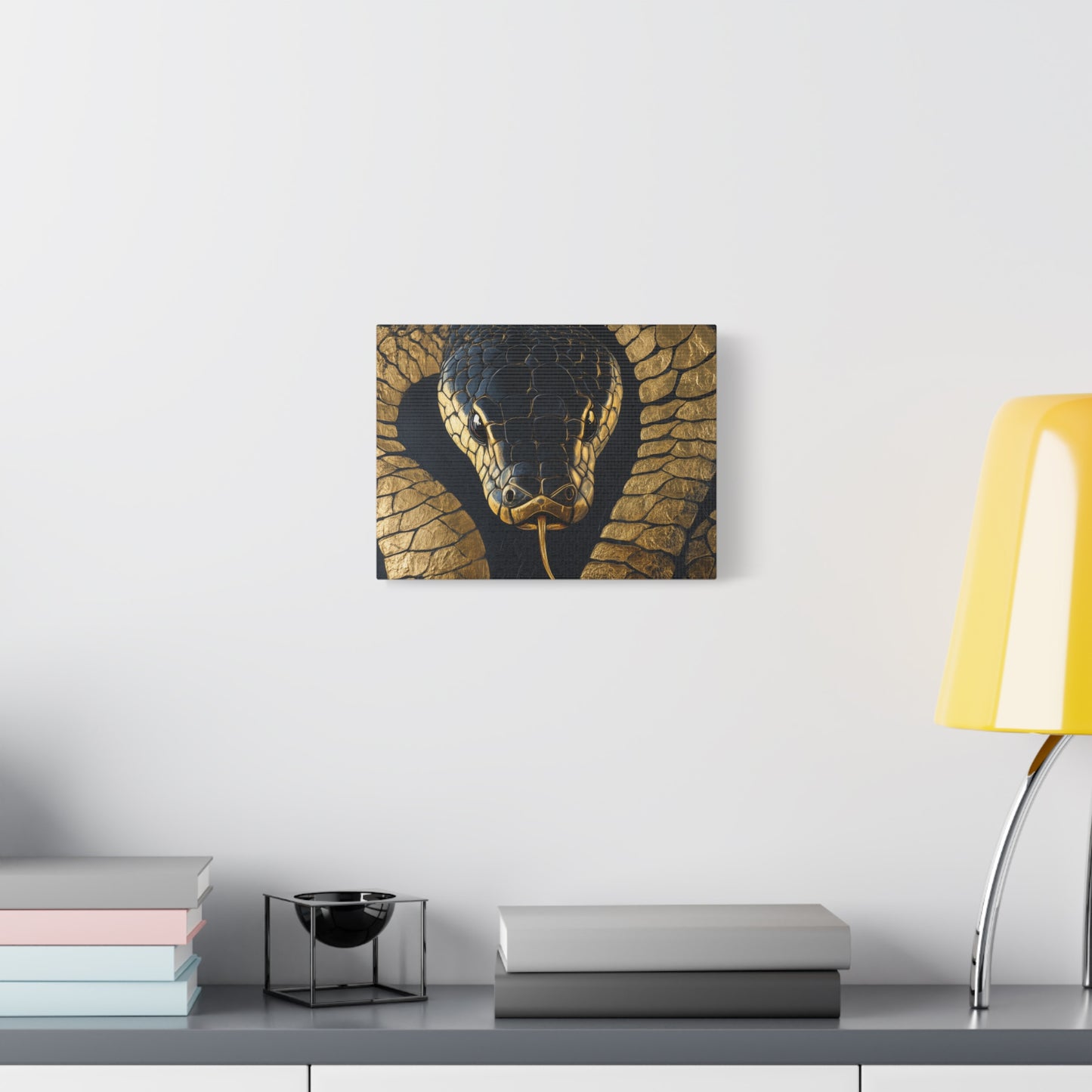 Gold Leaf Snake - Canvas