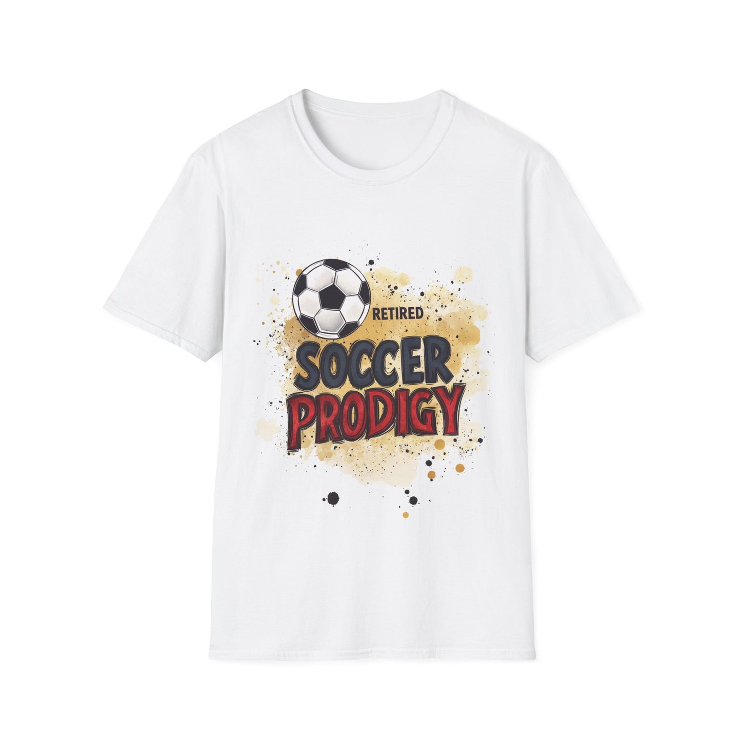 Retired Soccer Prodigy, Unisex Softstyle T-Shirt
