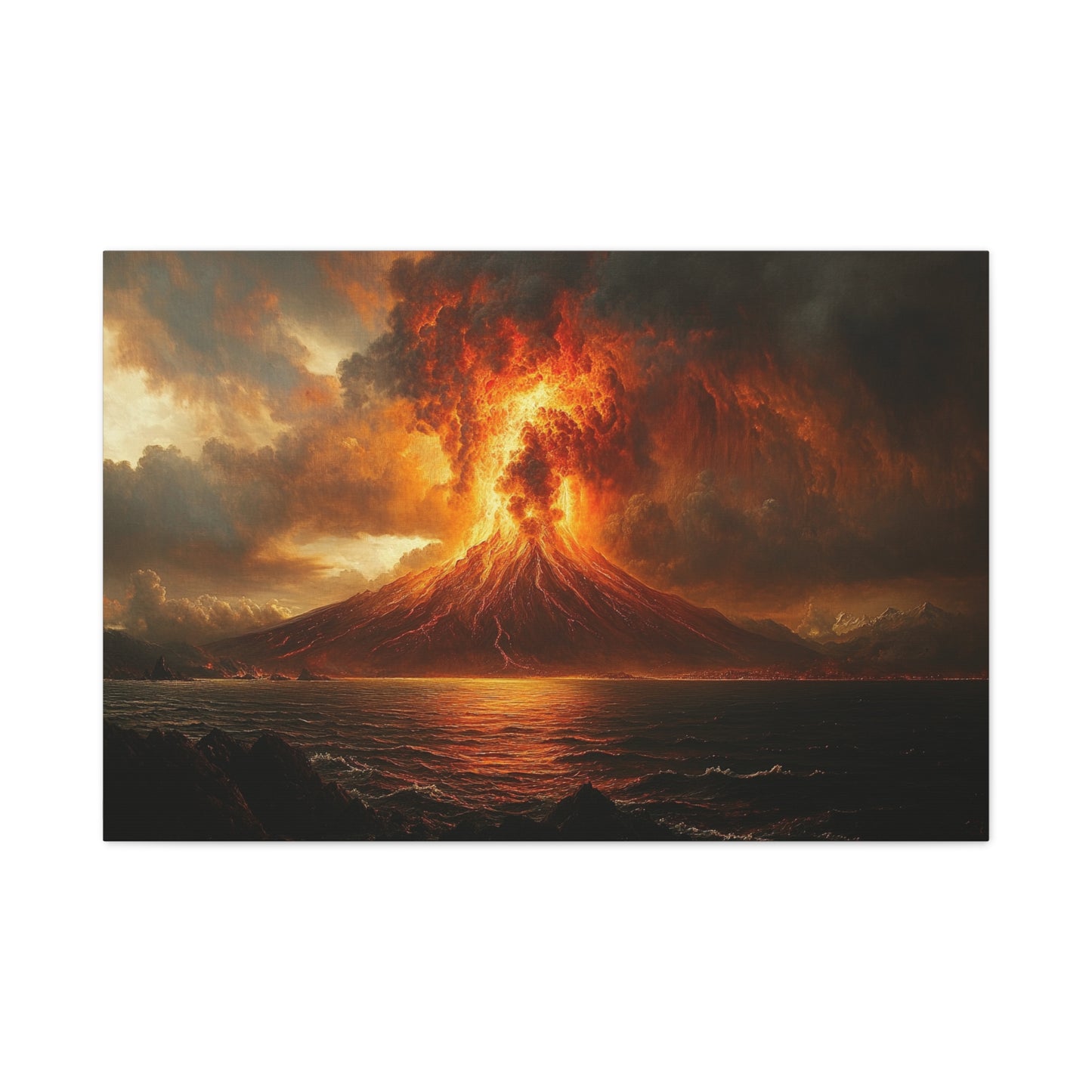 Volcanic Eruption Art - Canvas
