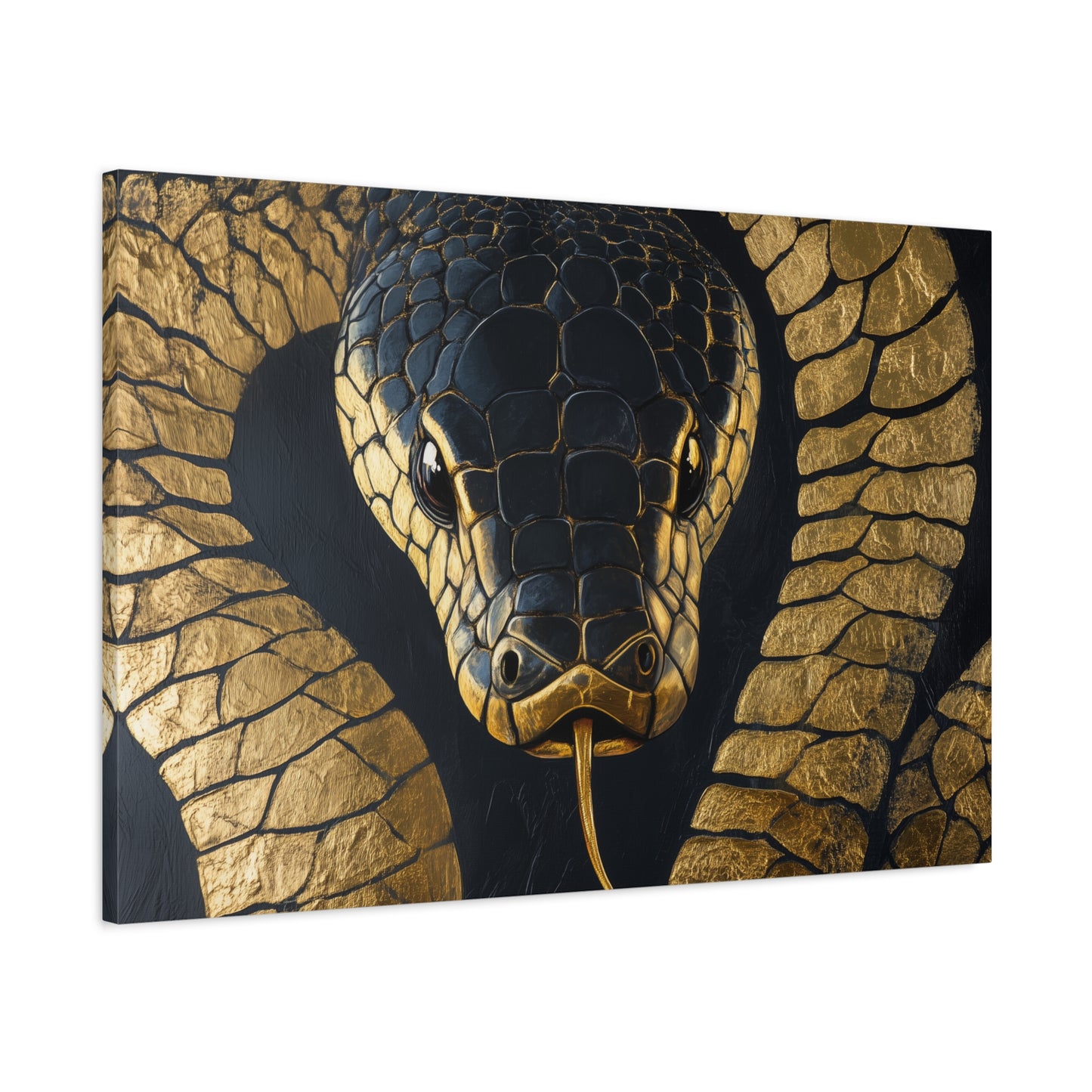 Gold Leaf Snake - Canvas