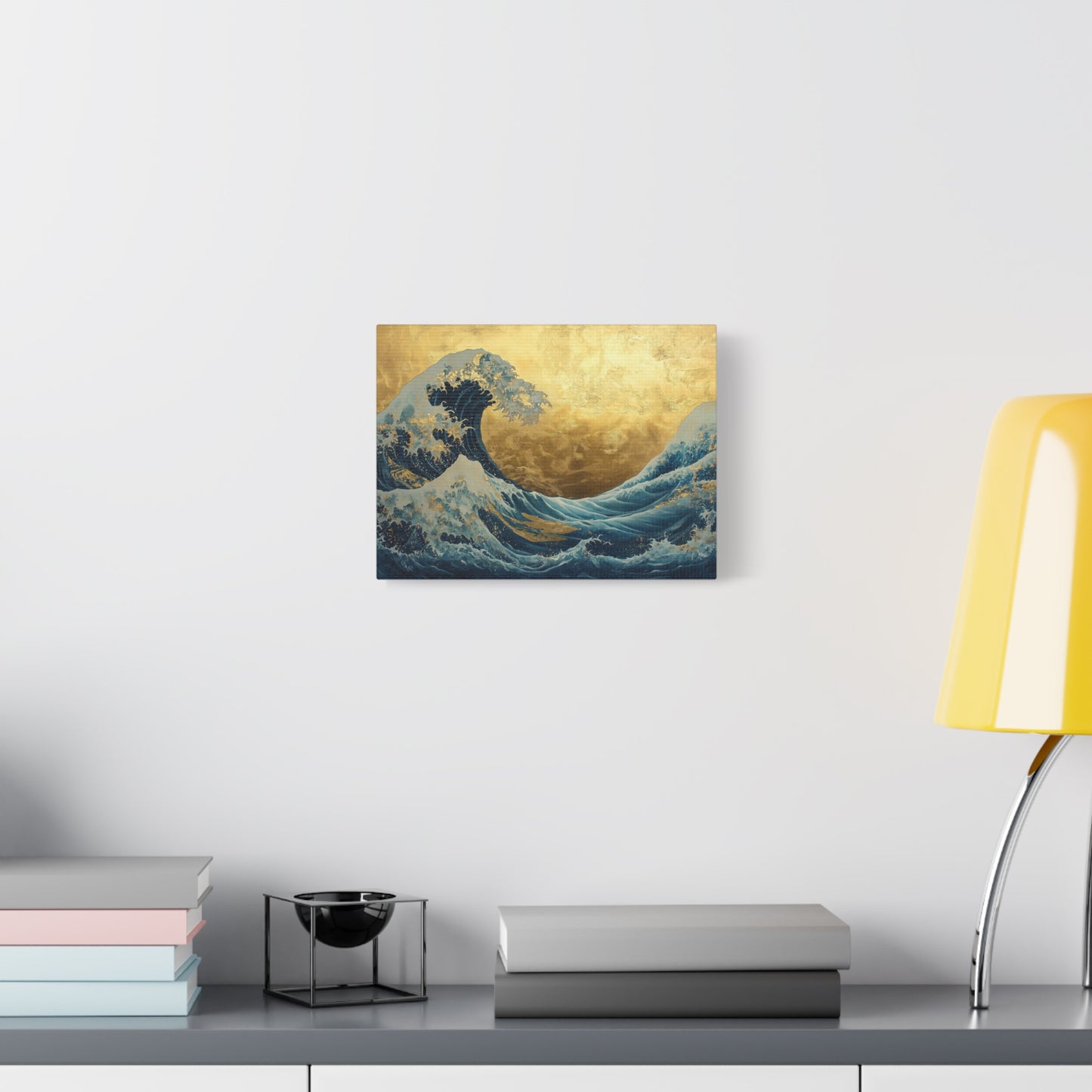 Gold Leaf Ocean Waves - Canvas