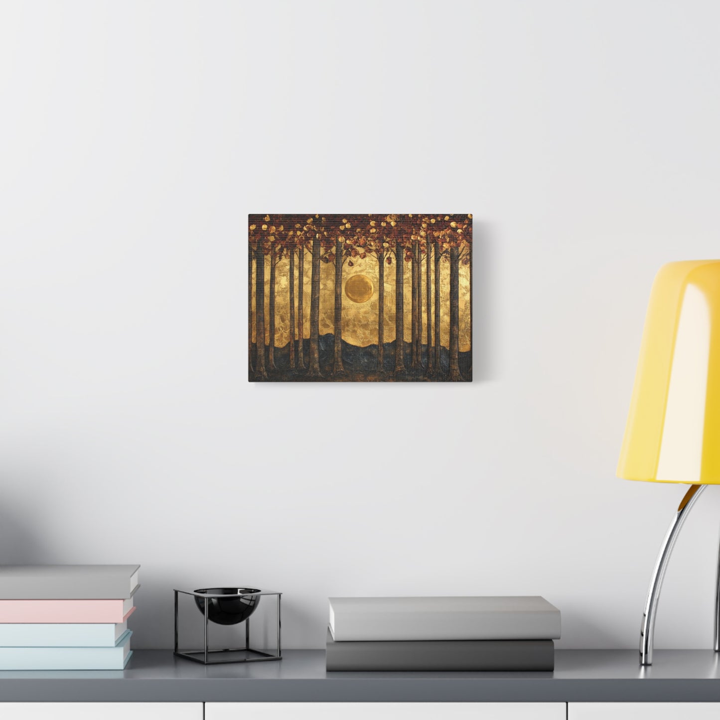 Gold Leaf Forest Sun - Canvas