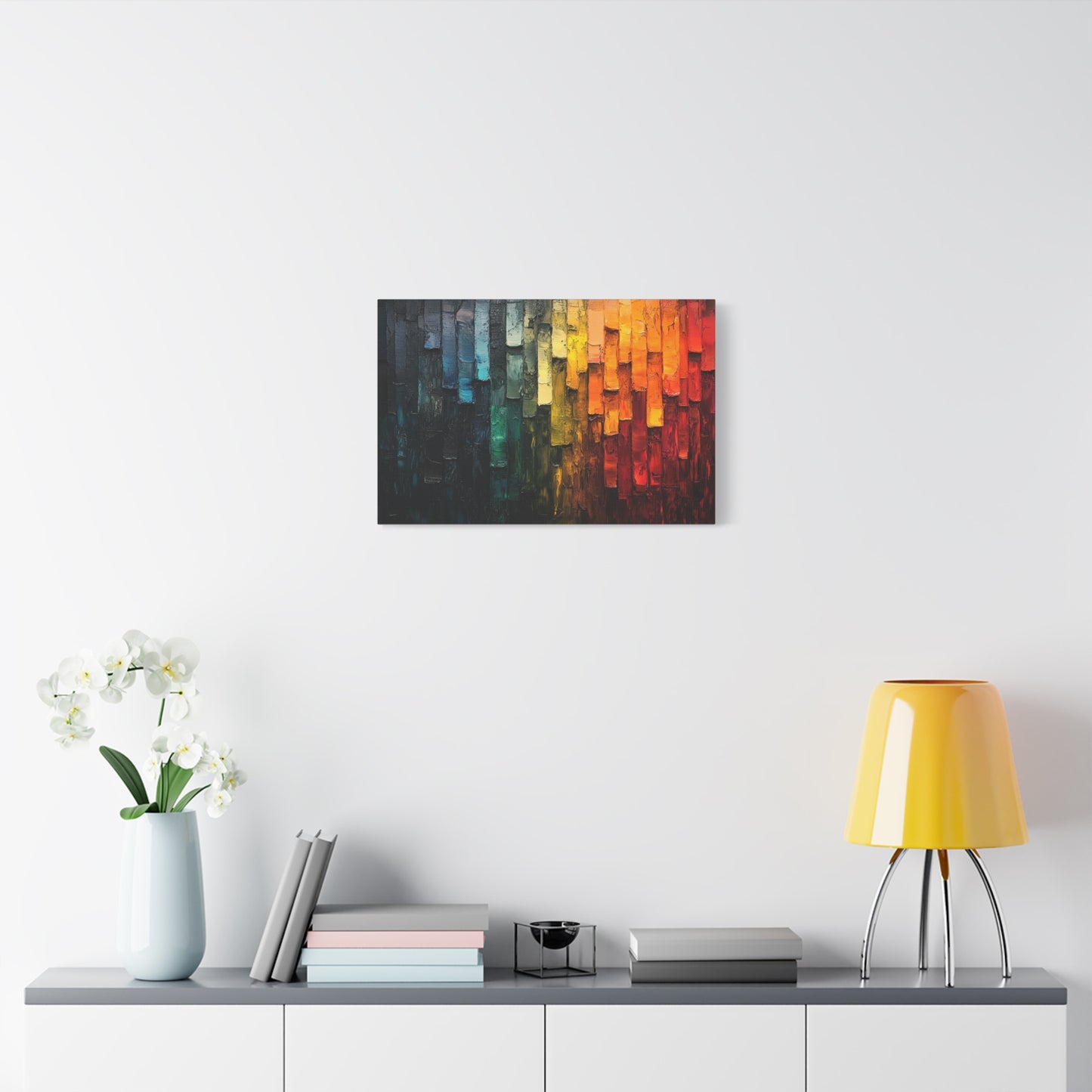 Abstract Color Strips - Canvas