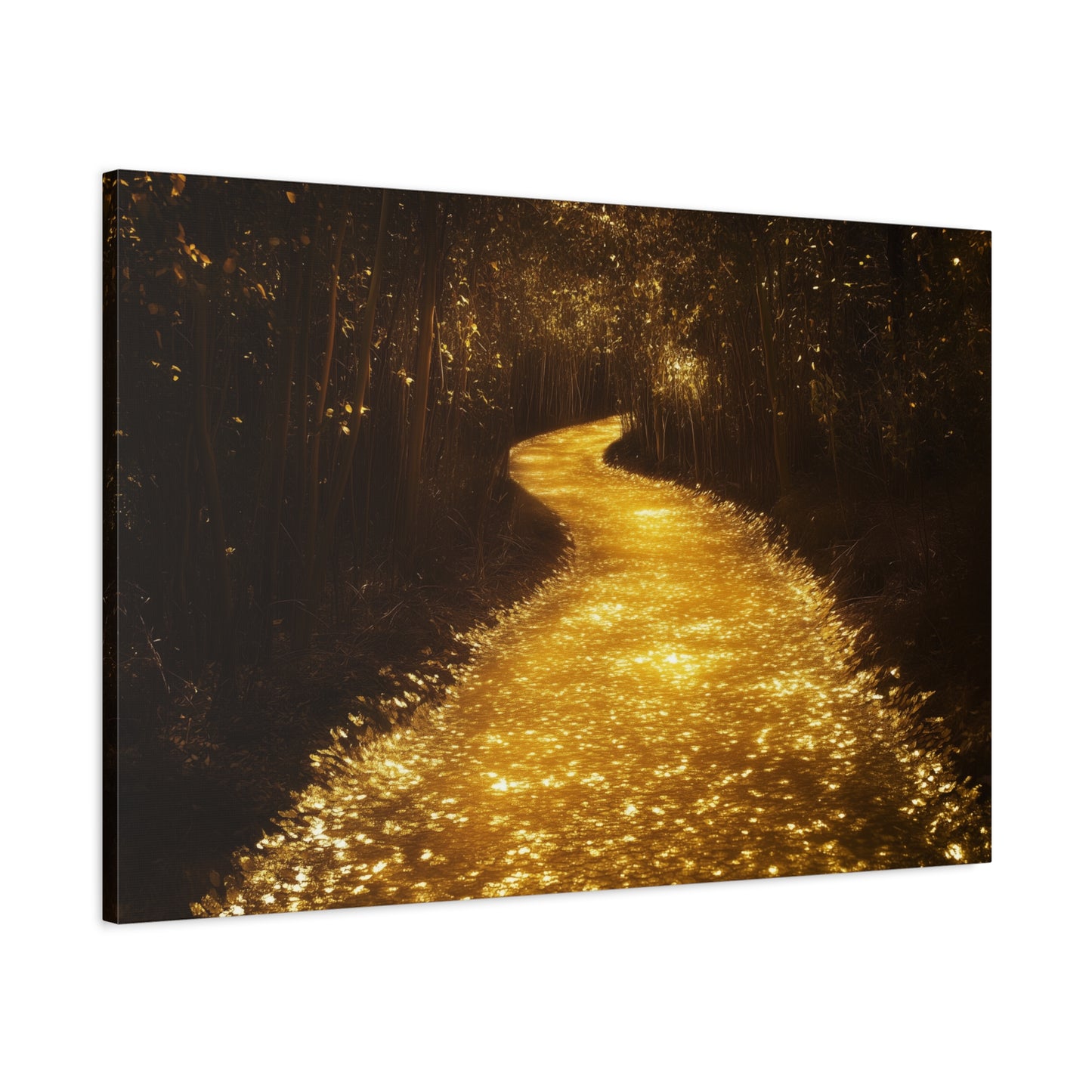 Gold Leaf Magical Golden Pathway - Canvas