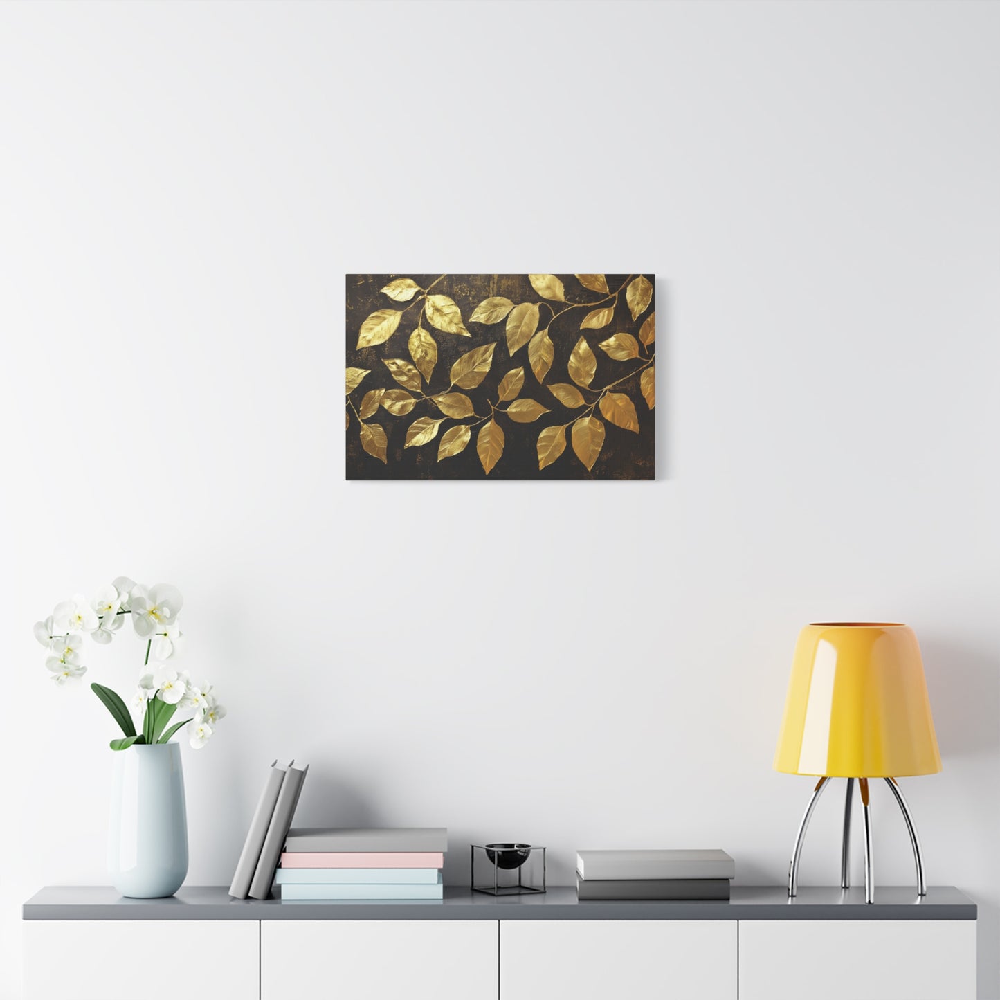 Gold Leaf Golden Leaves - Canvas