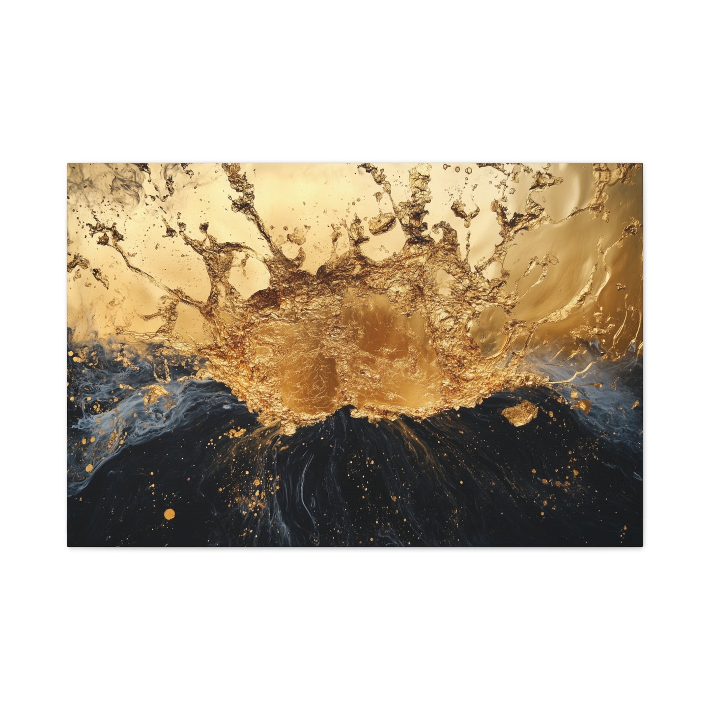 Gold Leaf Abstract Eruption - Canvas