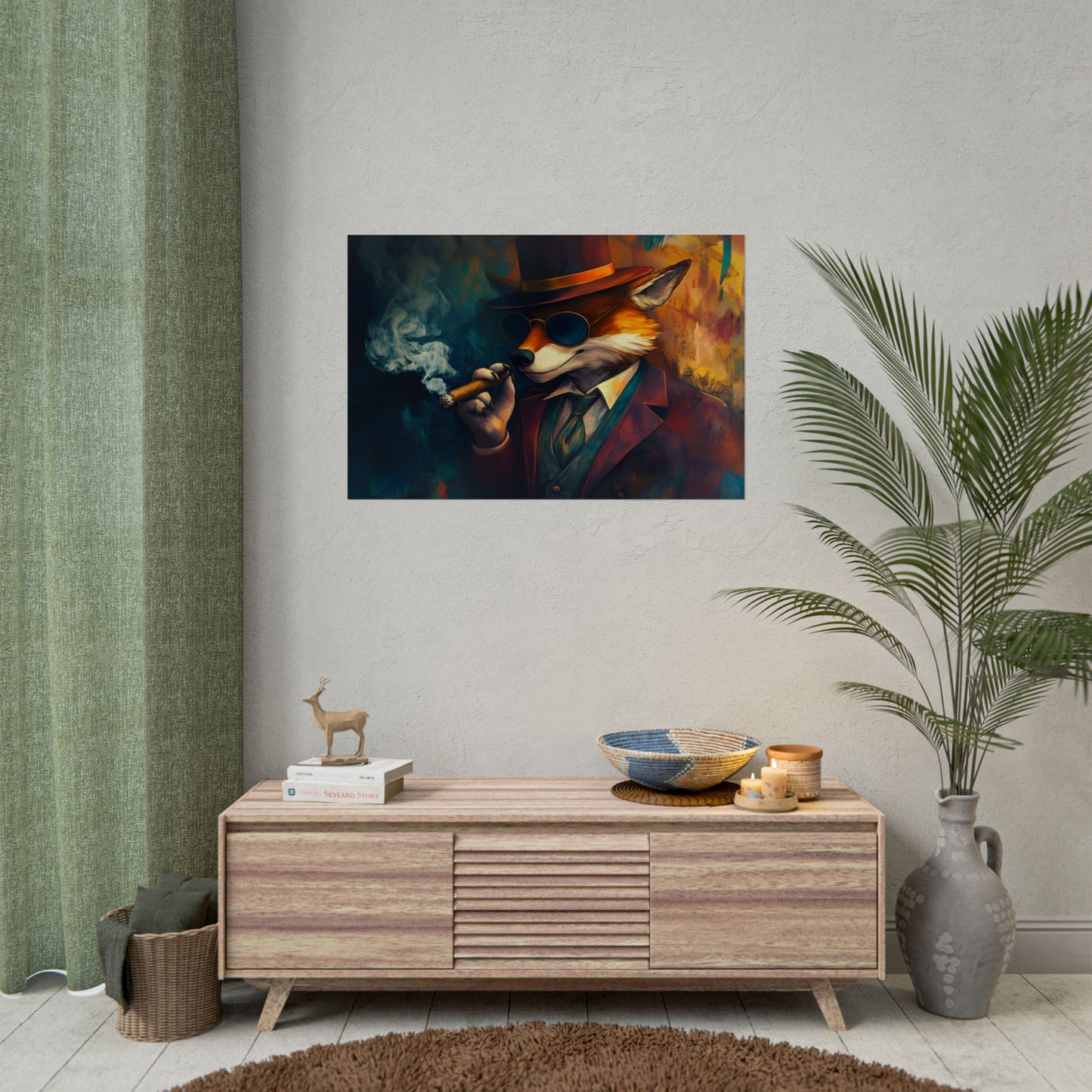 Gangster Fox Art - Premium Art Print
