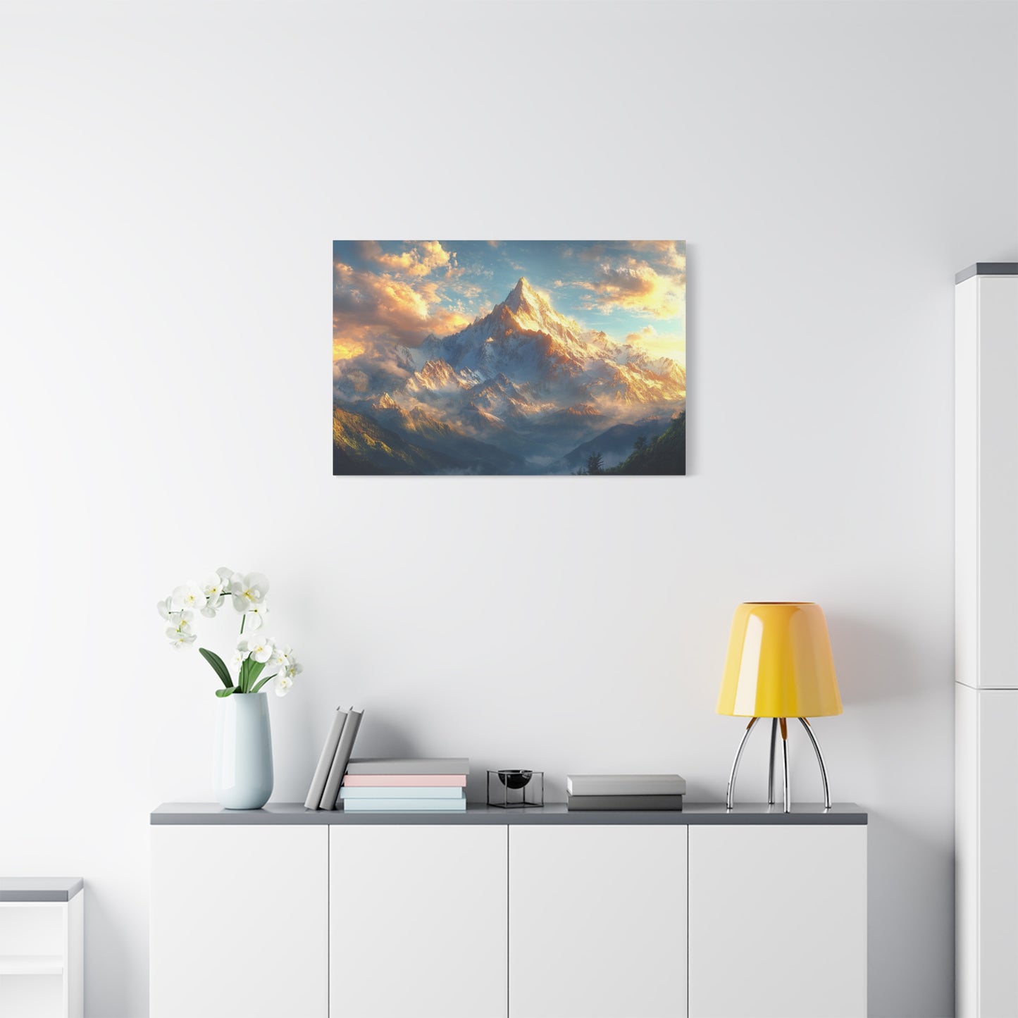 Majestic Glory Beautiful Mountain View - Canvas