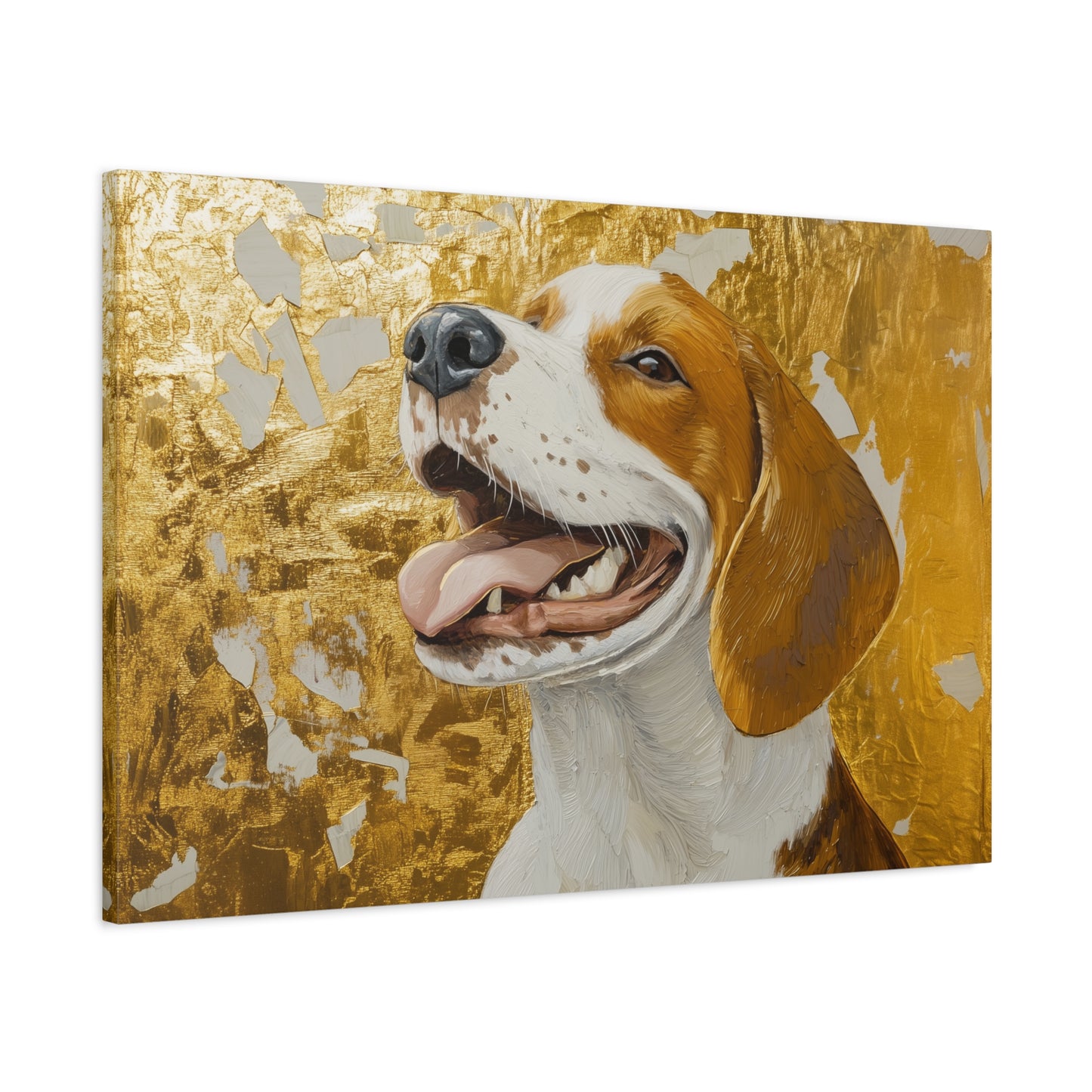 Gold Leaf Beagle - Canvas