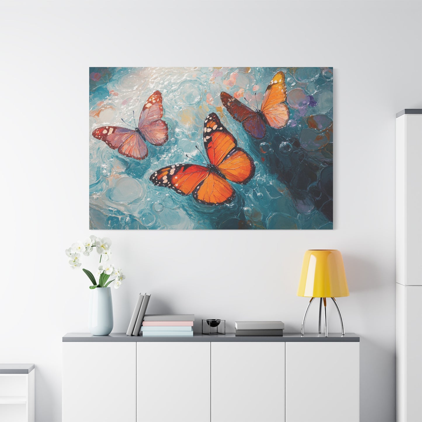 Abstract 3 Butterfly Art - Canvas