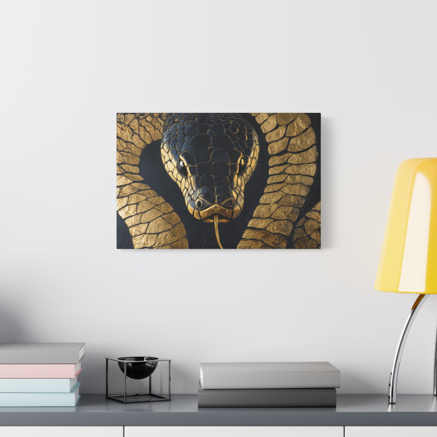 Gold Leaf Snake - Canvas