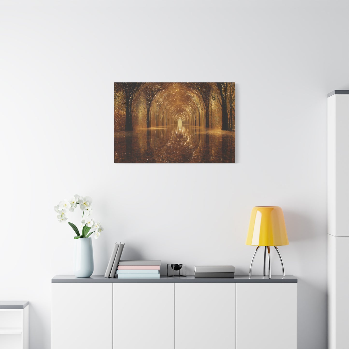 Enchanting Golden Path Art - Canvas