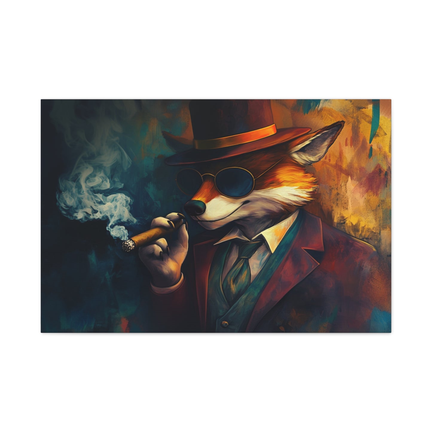 Gangster Fox Art - Canvas