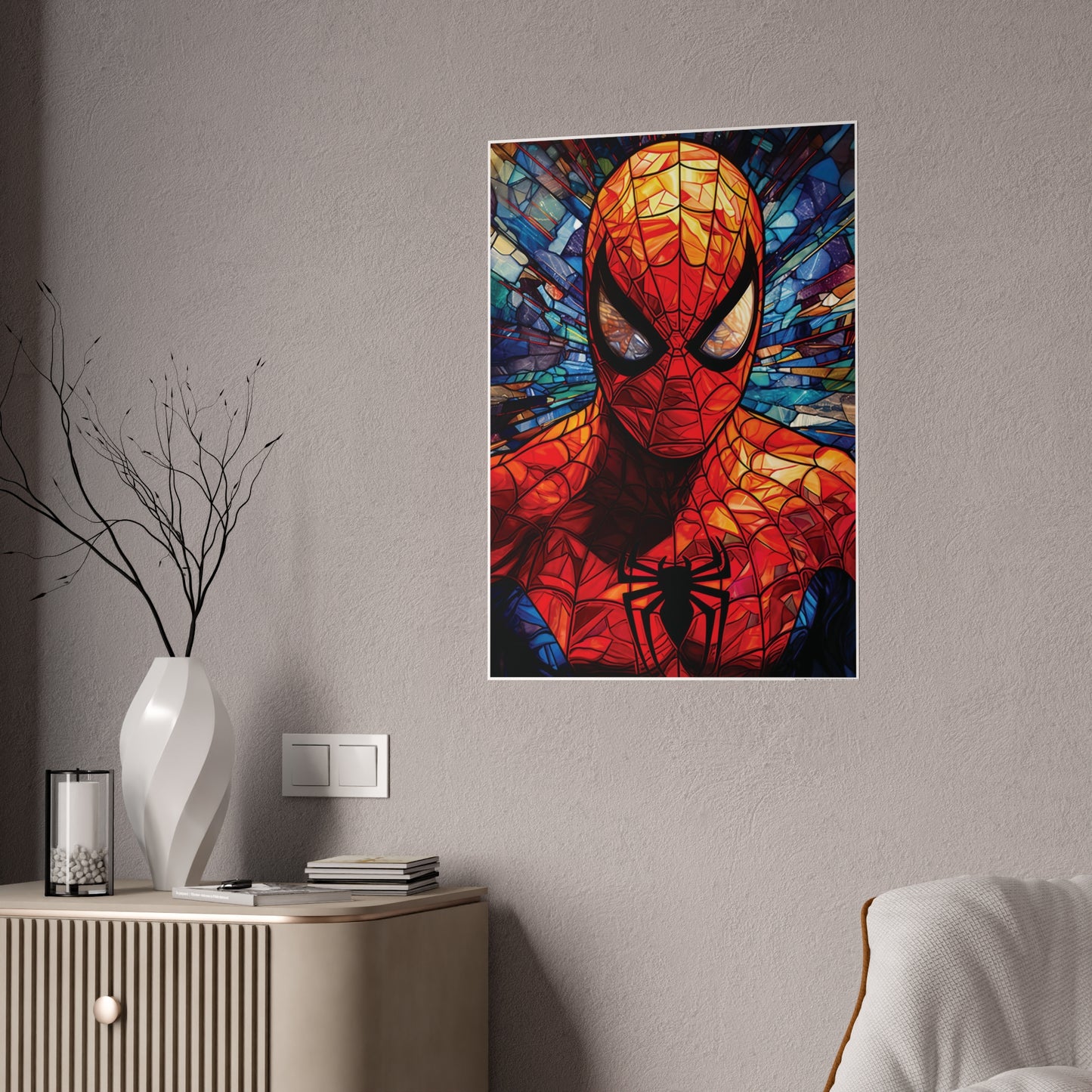 Mosaic Spidey High-Gloss Art Print