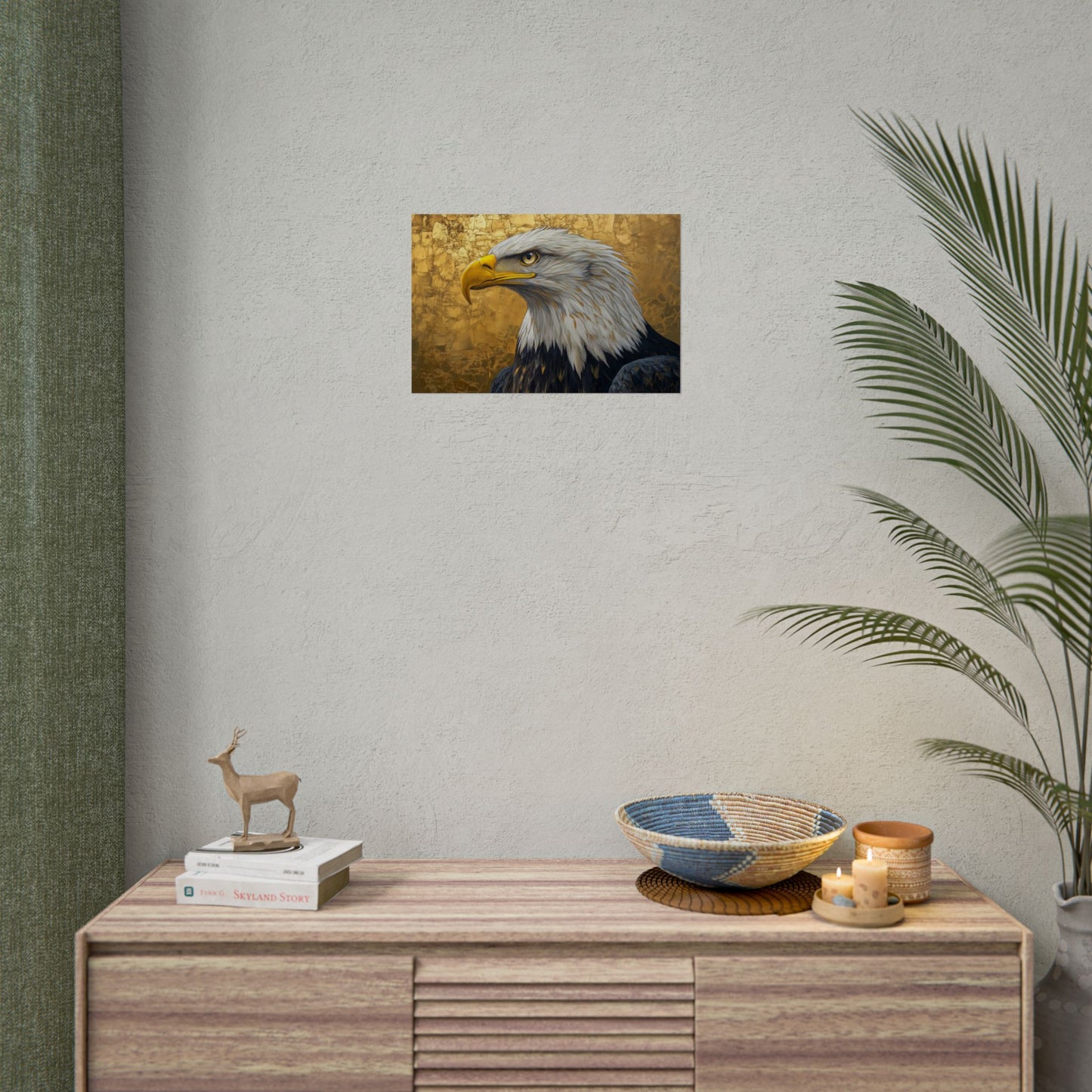 Gold Leaf Bald Eagle - Premium Art Print
