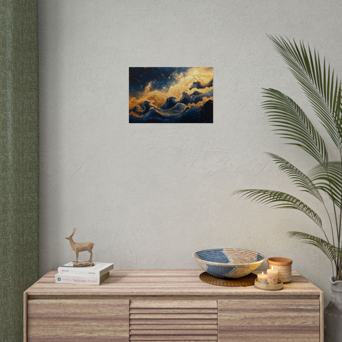 Gold Leaf Star Nursery - Premium Art Print