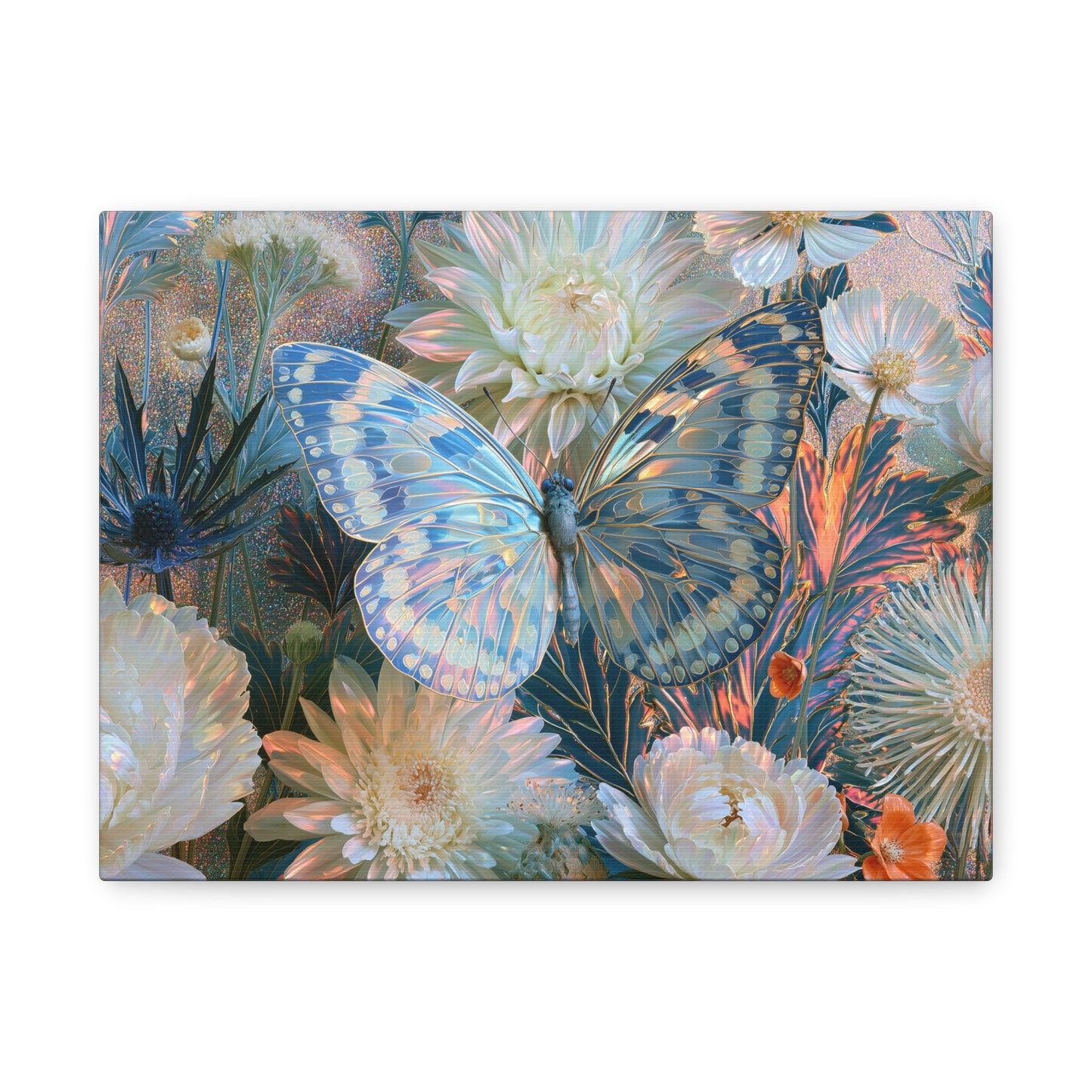 Butterfly Floral Art - Canvas